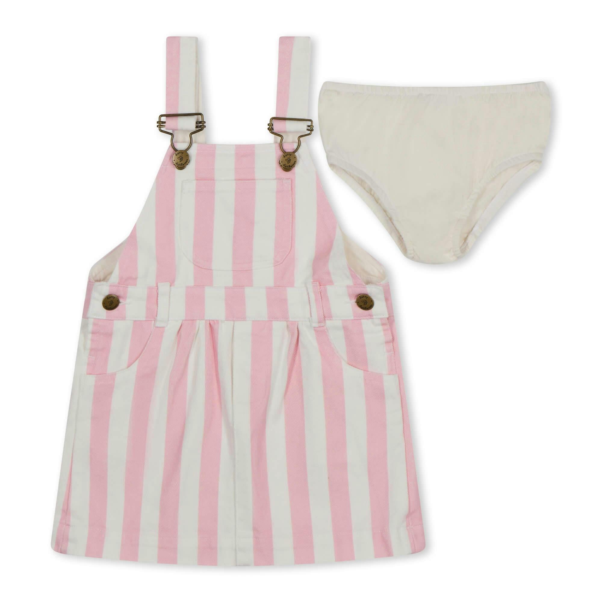 Classic Wide Stripe Dress - Pink , view 6 of 6