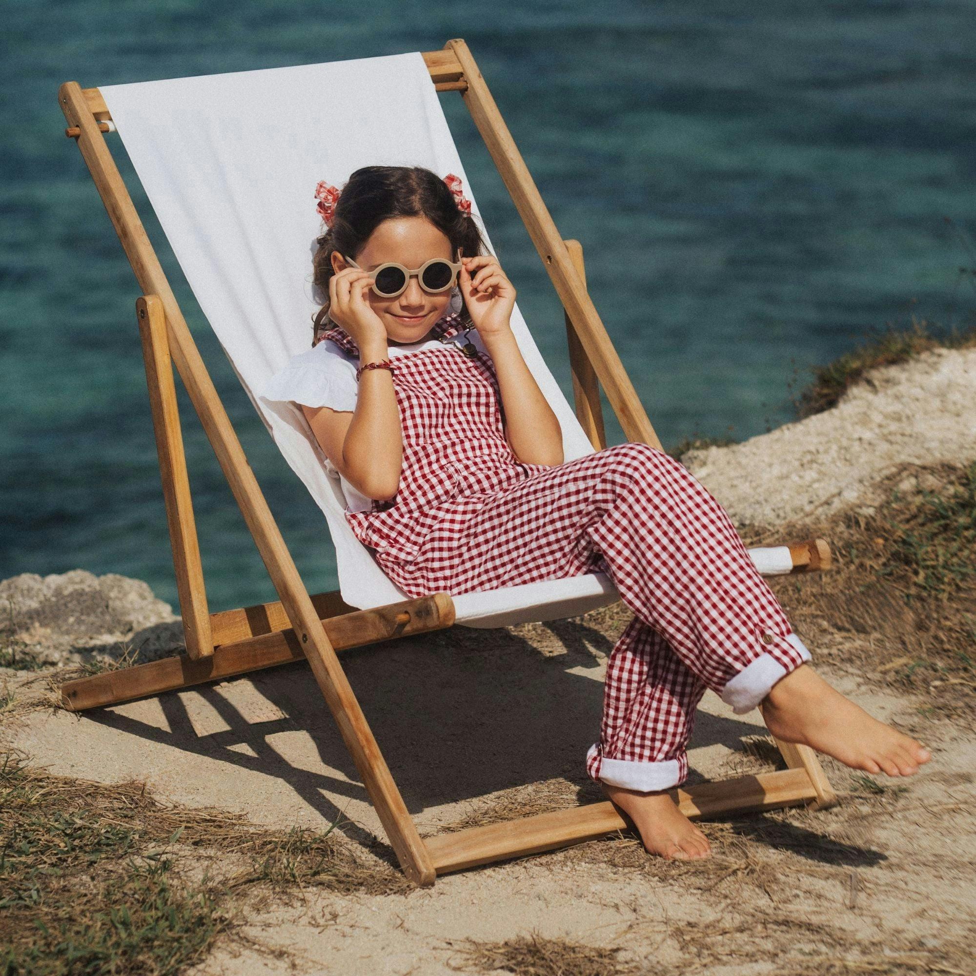 Maroon Check Seersucker Dungarees , view 6 of 6