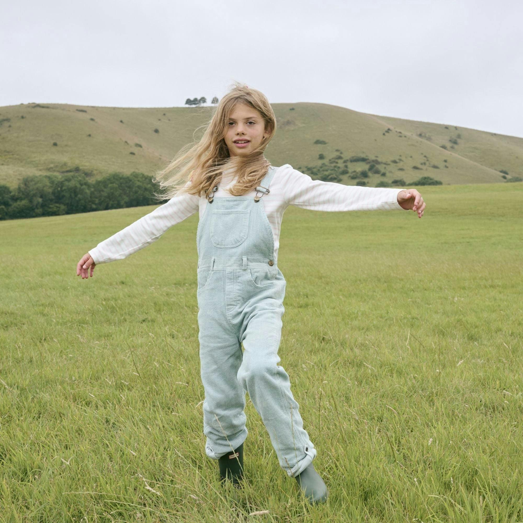 Mint Chunky Cord Dungarees , view 4 of 6