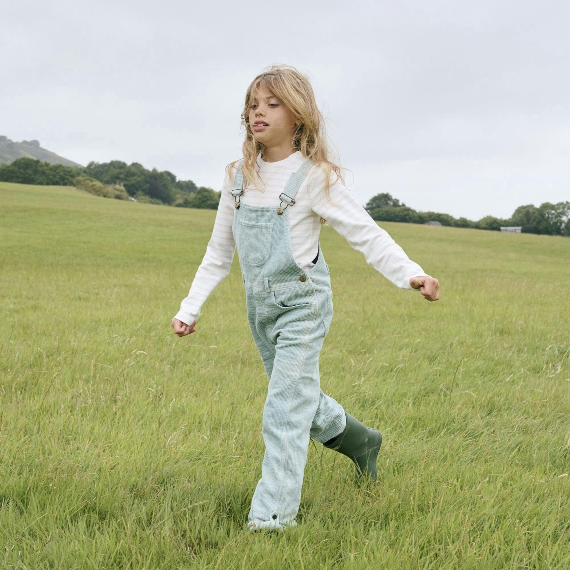 Mint Chunky Cord Dungarees , view 5 of 6