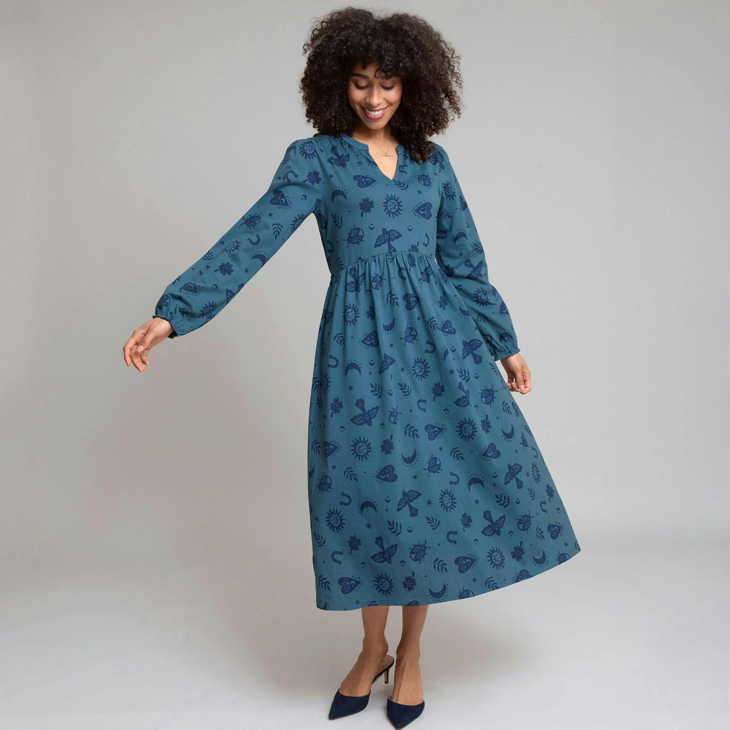 Organic Fortune Charborough Jersey Dress , view 4 of 5