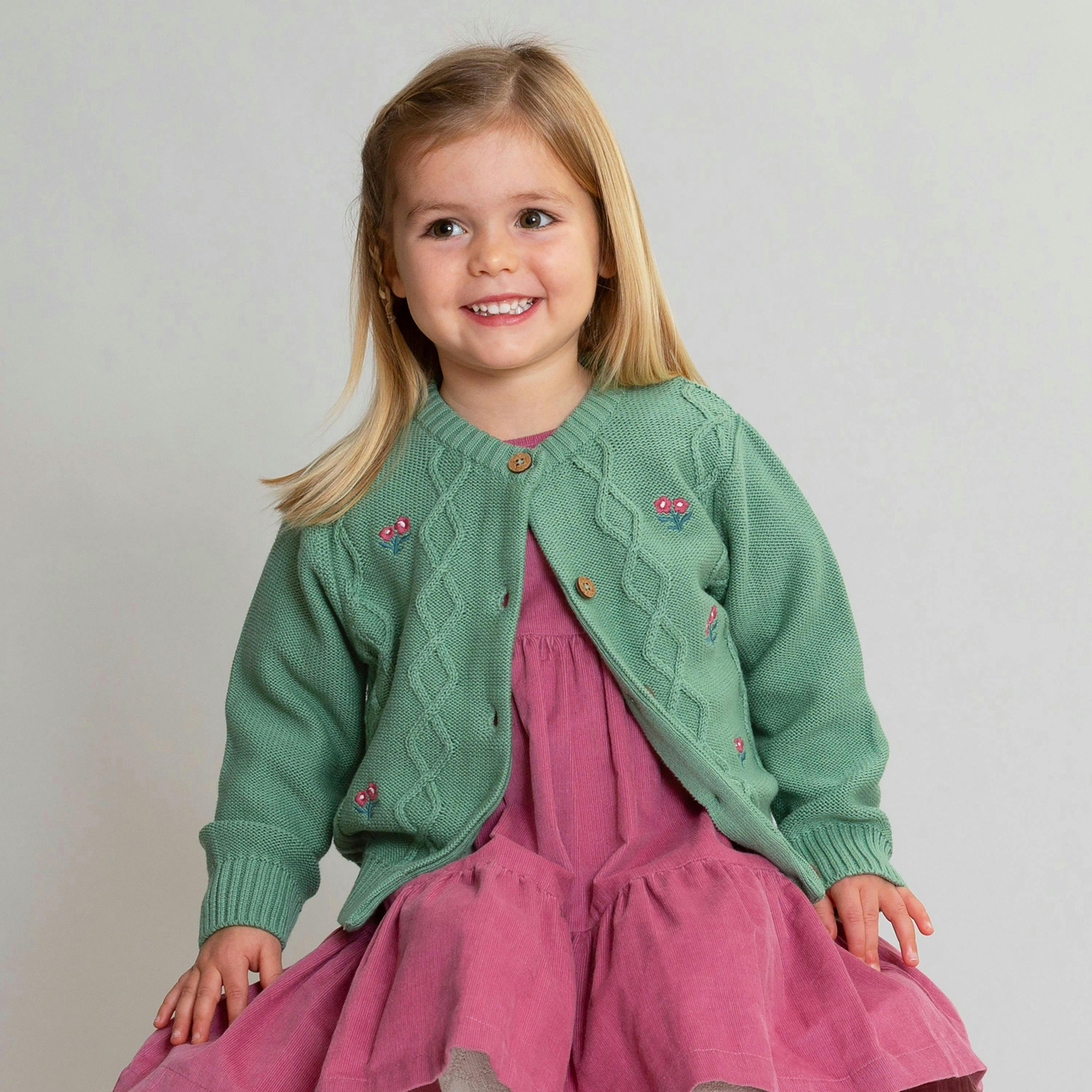 Kids Organic Pixie Glade Cardi , view 2 of 4