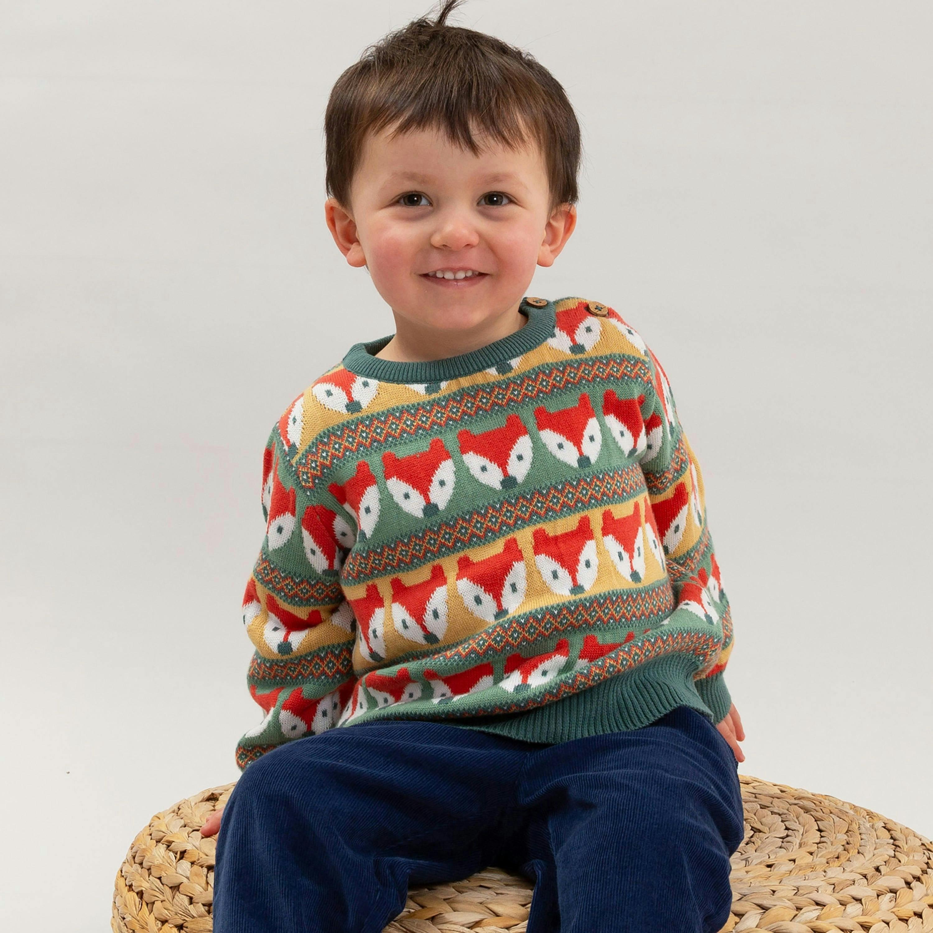 Kids Organic Clever Fox Jumper , view 2 of 4