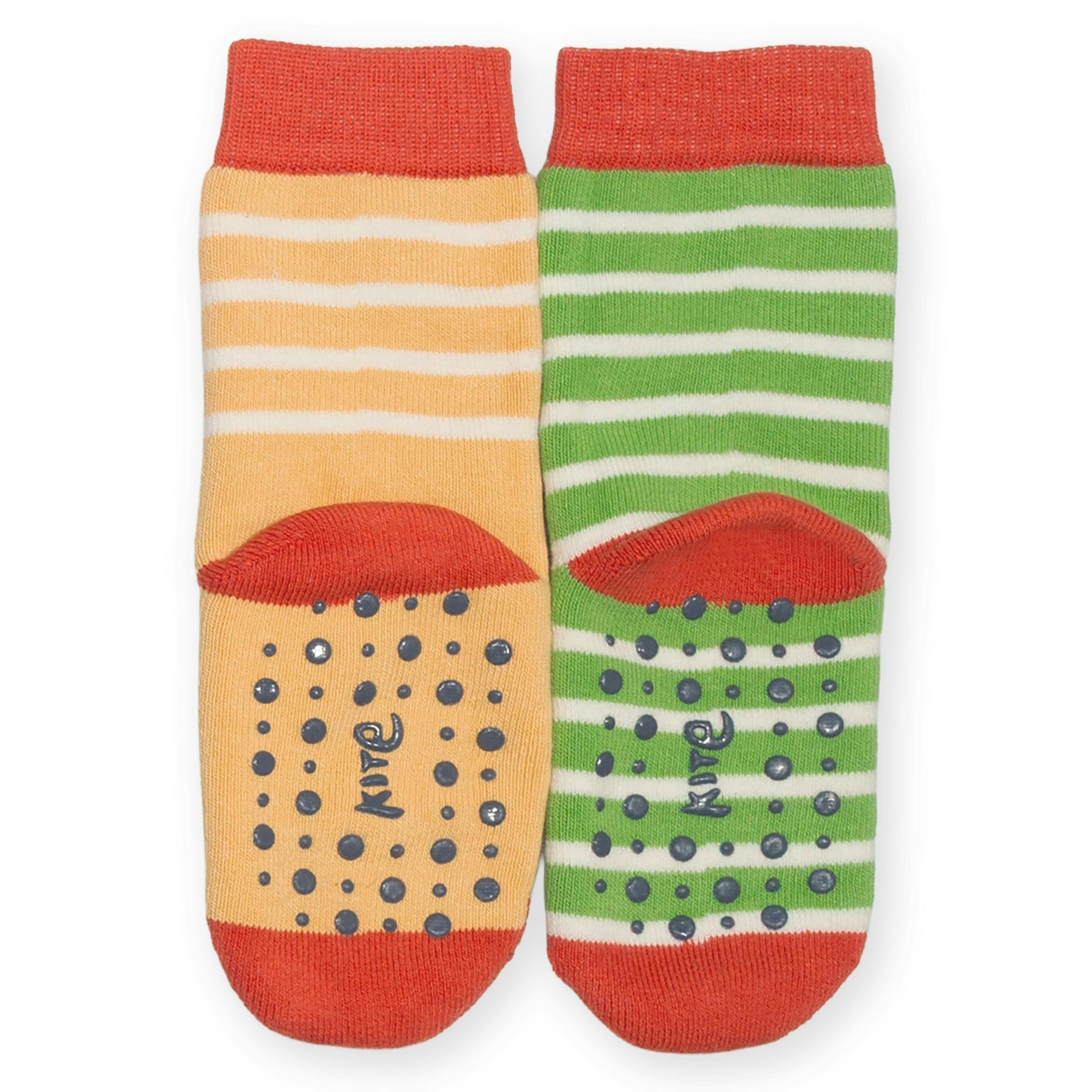 Kids Organic Clever Fox Grippy Socks , view 4 of 4