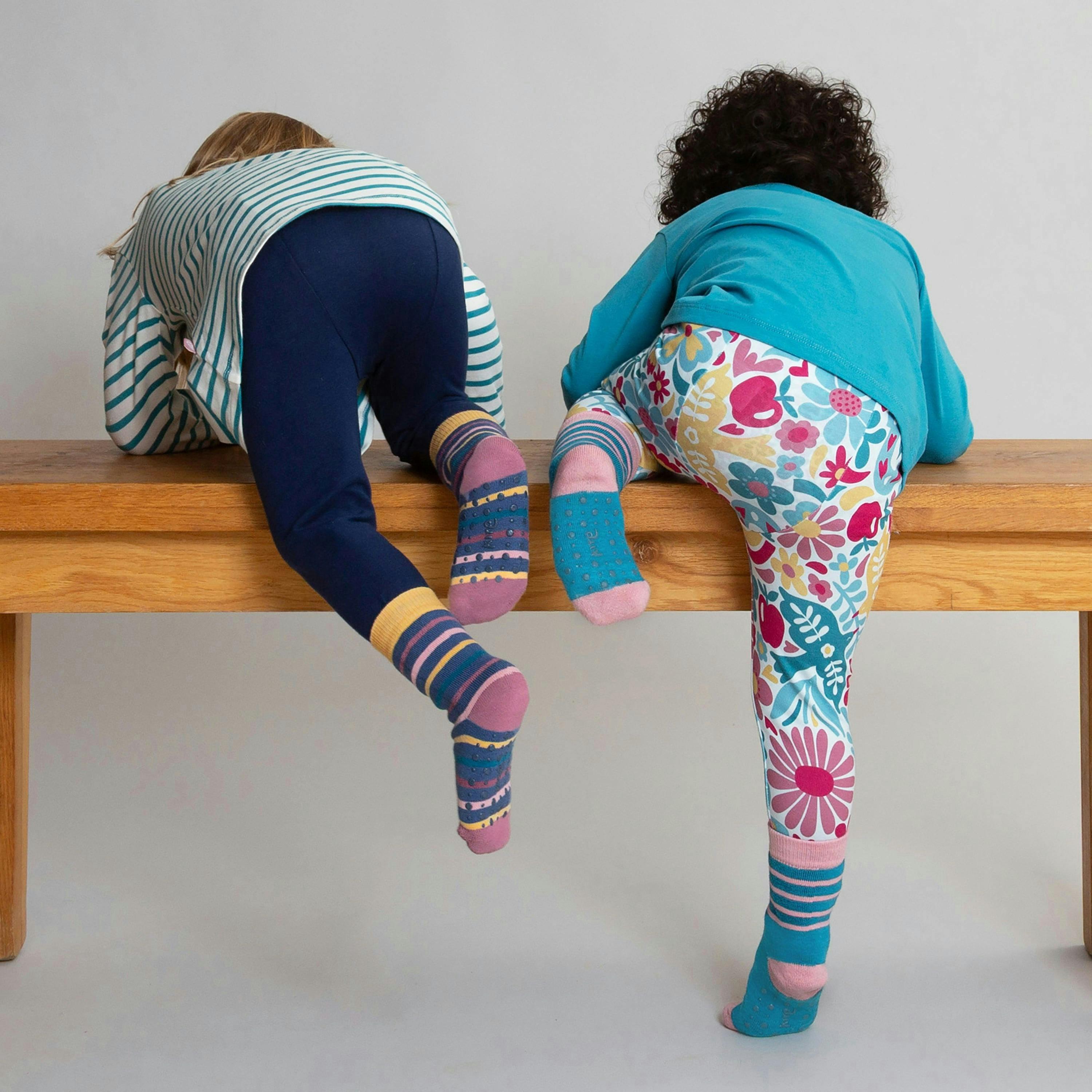 Kids Organic Misty The Cat Grippy Socks , view 3 of 4