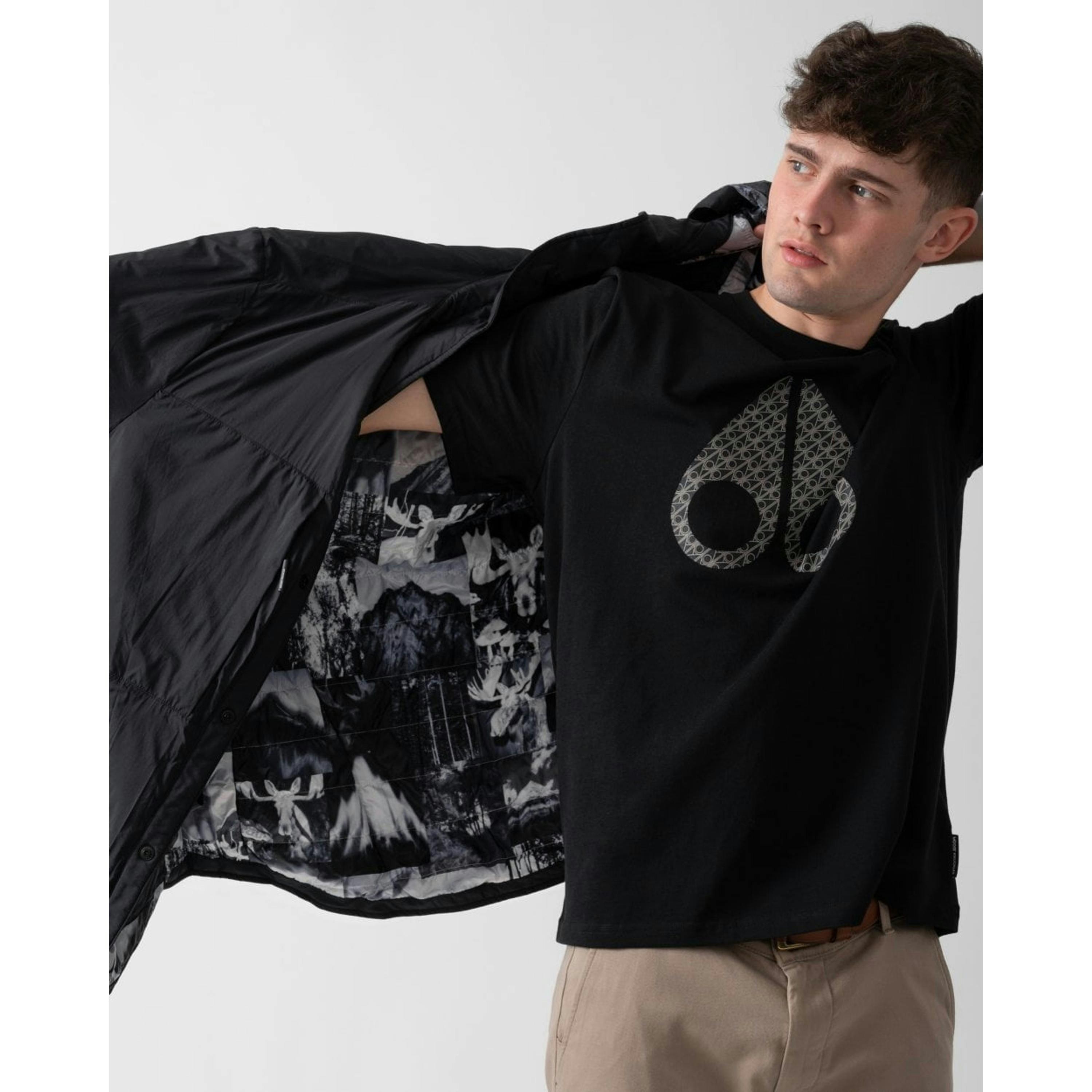 Moose Knuckles Puffer Jacket  in Black , view 3 of 6