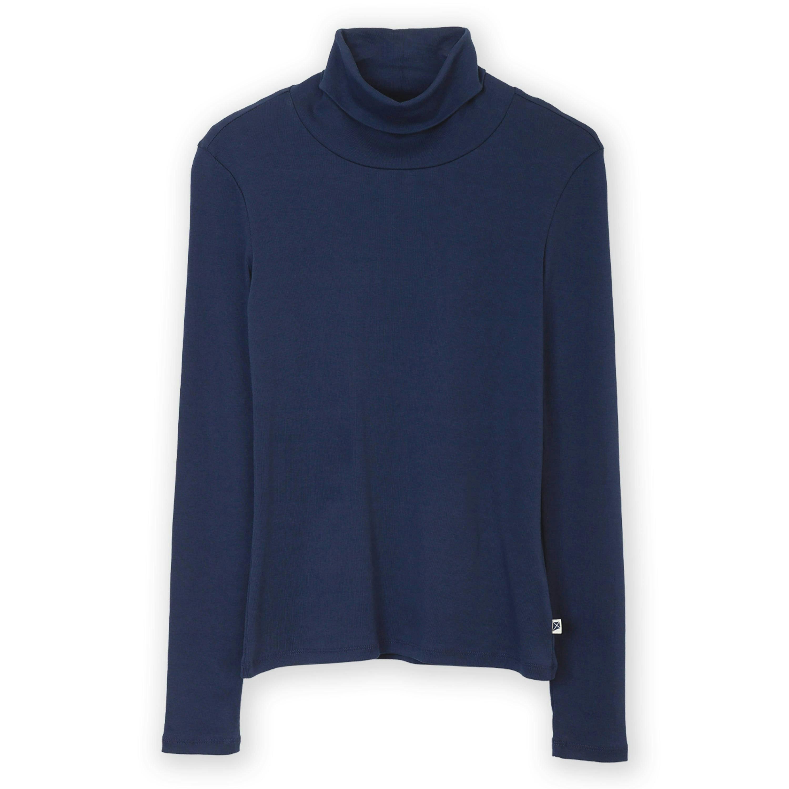 Organic Portesham Roll Neck Jersey Top , view 2 of 4