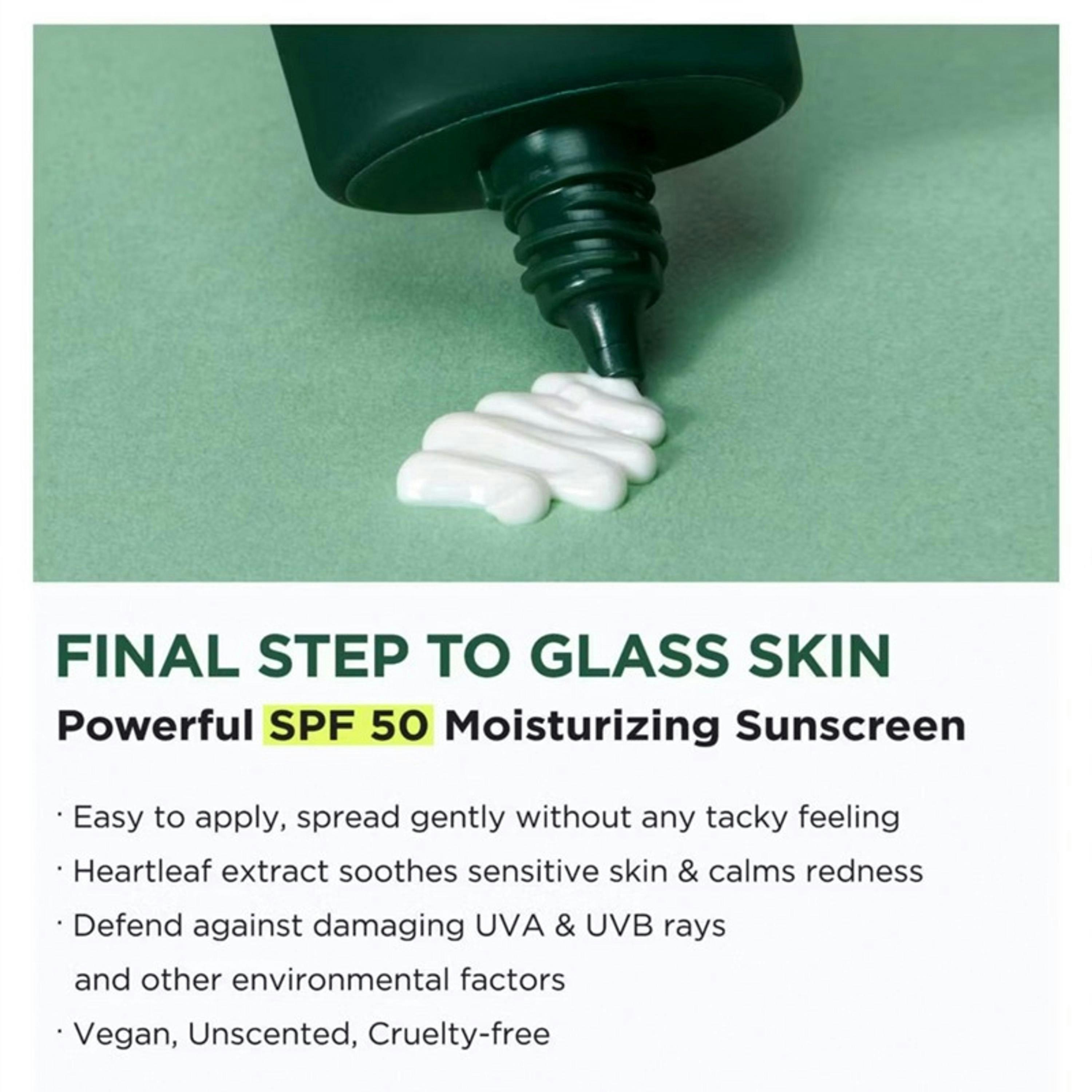Anua Heartleaf Silky Moisturiser Sunscreen 50 ml Single , view 4 of 5