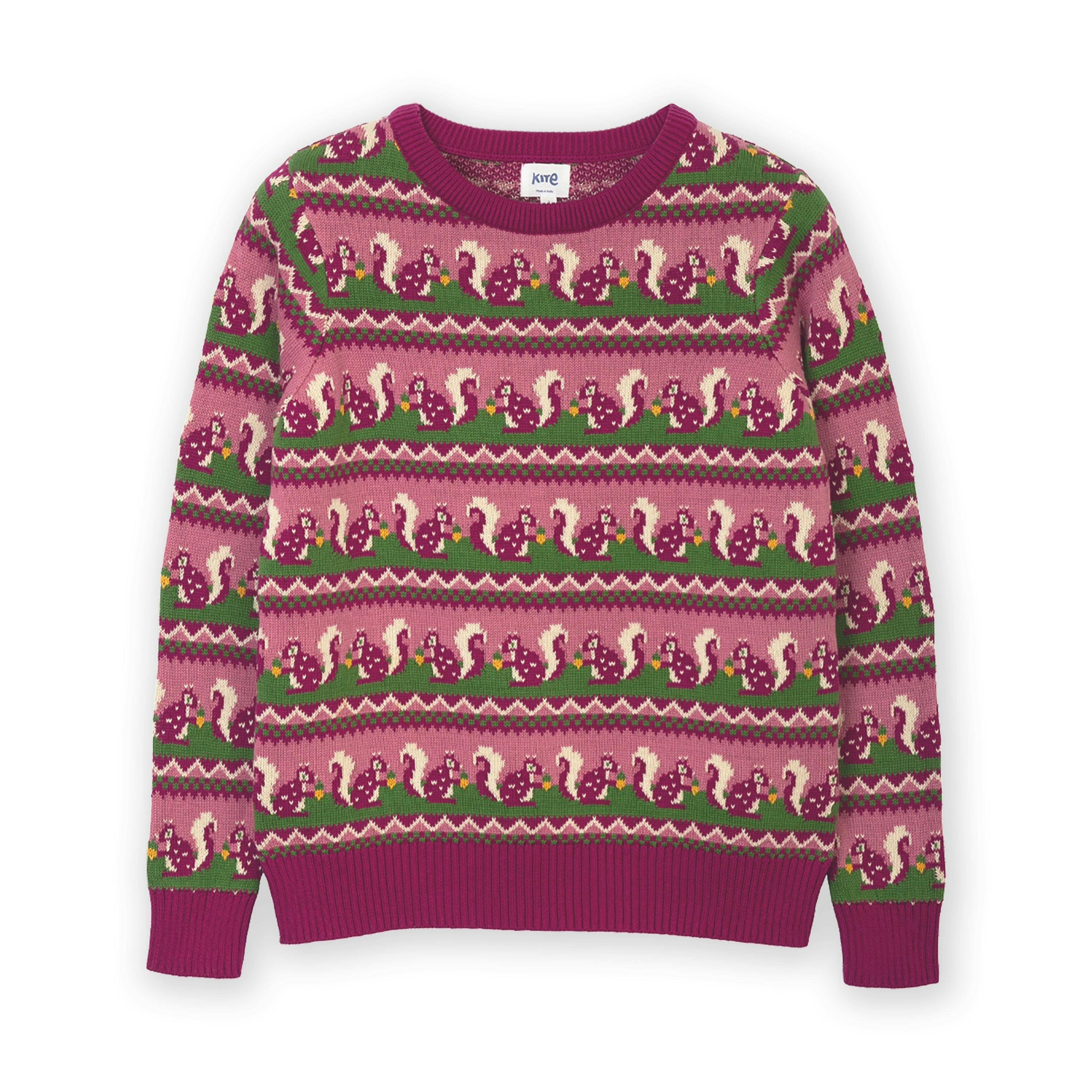 Organic Lucky Squirrel Puncknowle Knit Jumper , view 2 of 4