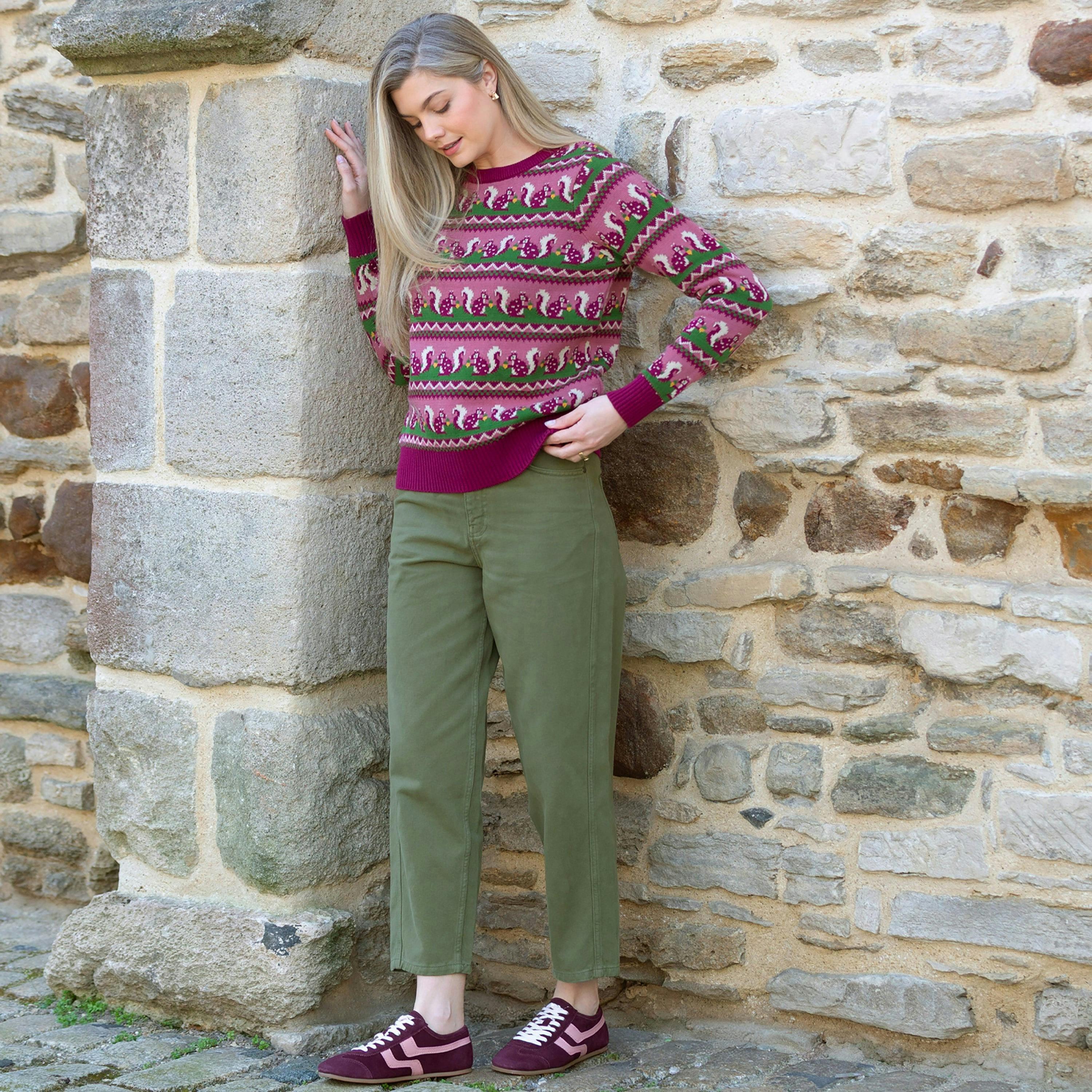 Organic Lucky Squirrel Puncknowle Knit Jumper , view 3 of 4