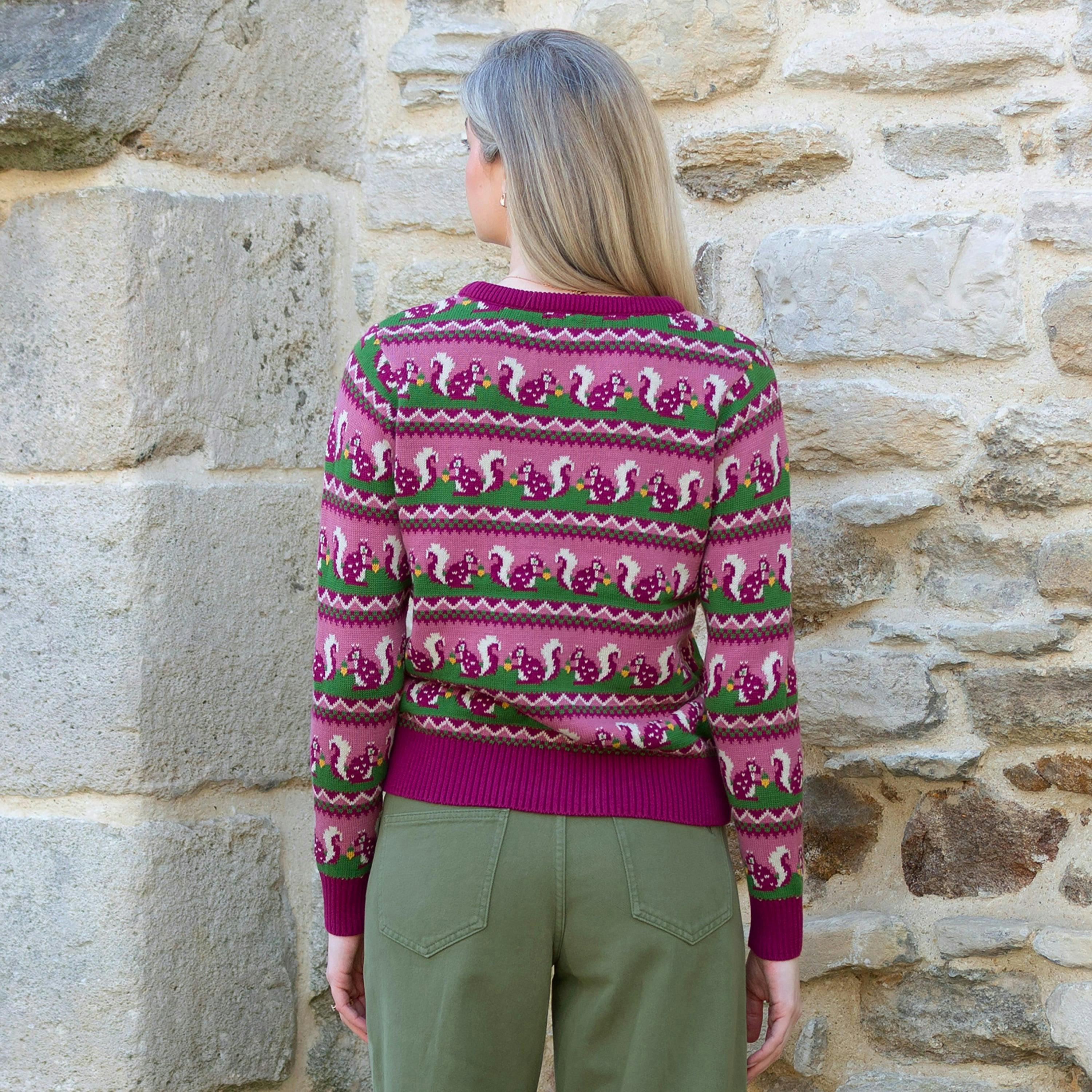 Organic Lucky Squirrel Puncknowle Knit Jumper , view 4 of 4