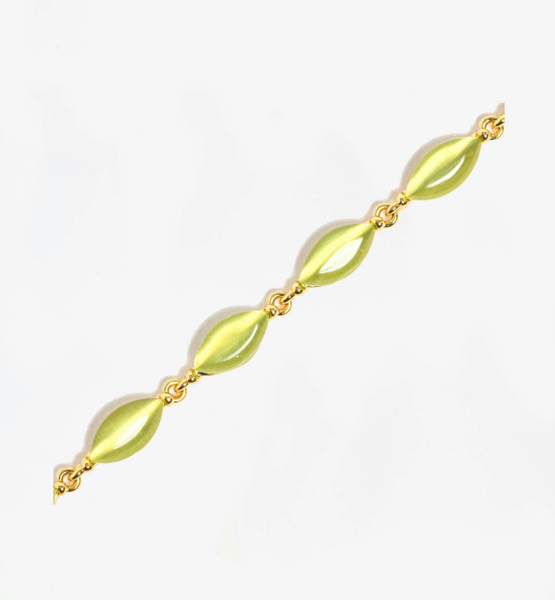 Nekomeishi Green Cats Eye Bracelet , view 3 of 5