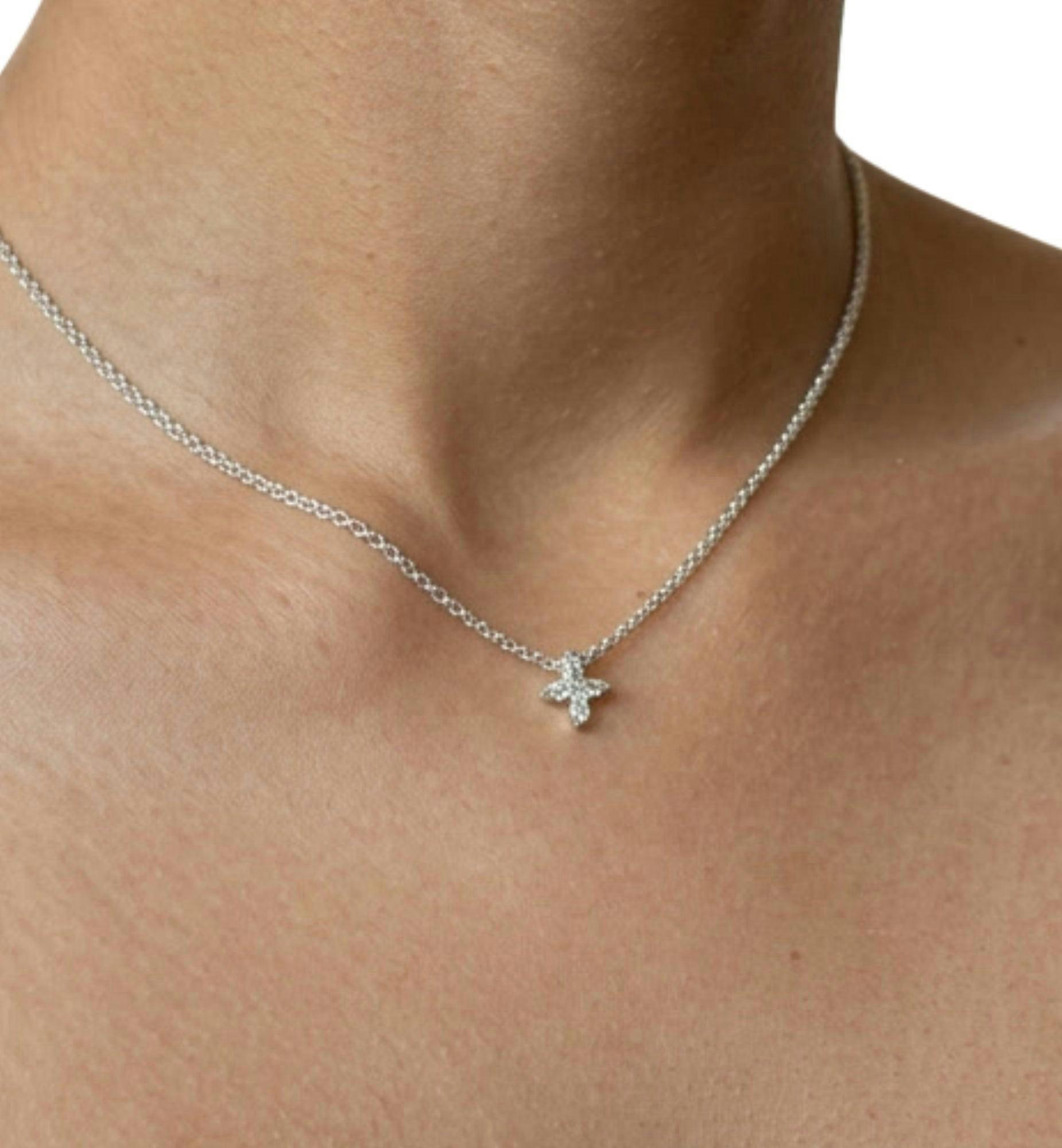 Kinmokusei Silver Floral Pendant Necklace , view 4 of 6