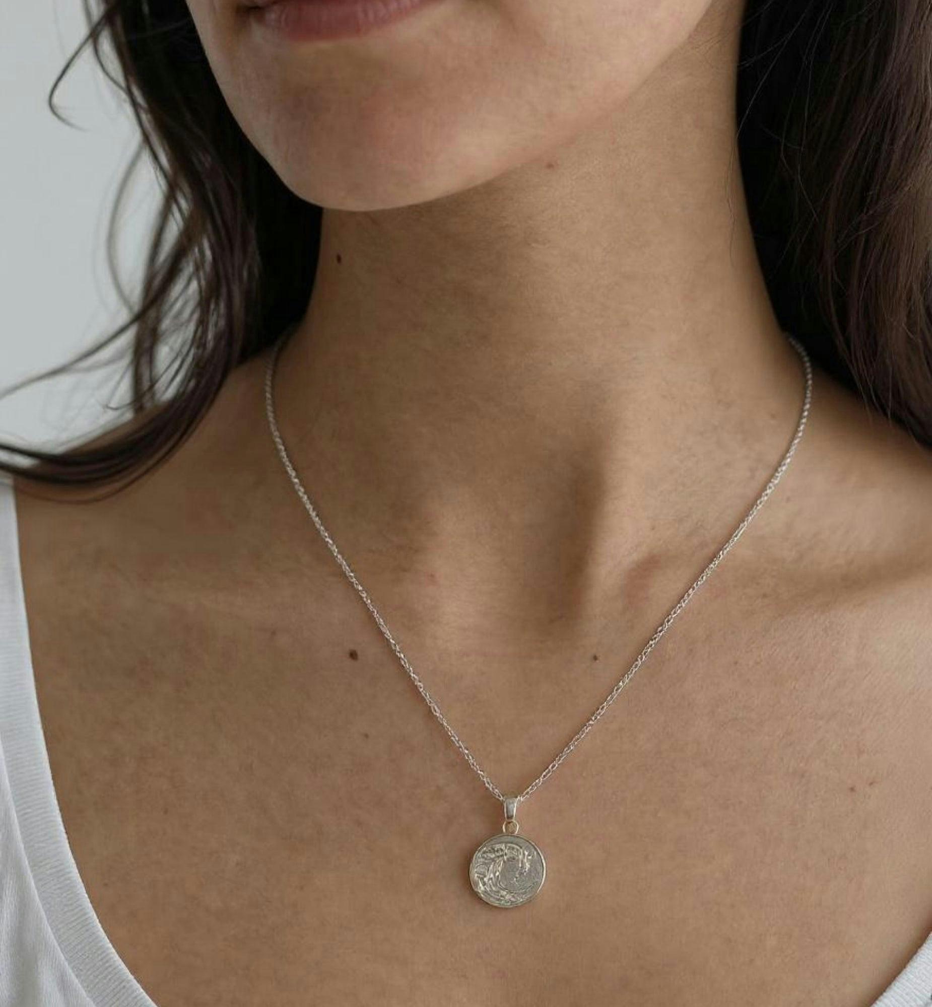 Nami Silver Wave Pendant , view 2 of 5
