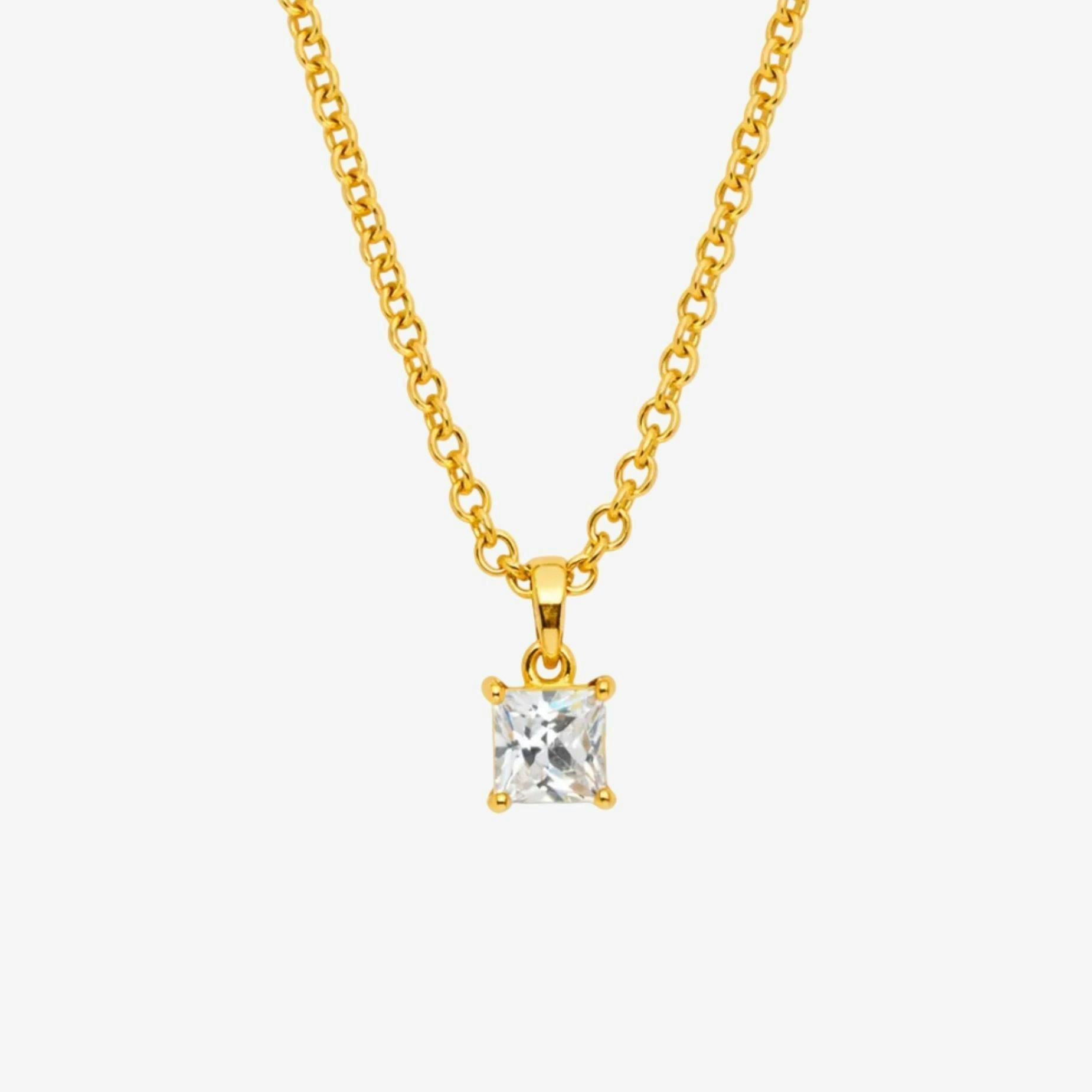 Shikaku Gold Stone Pendant Necklace , view 3 of 6