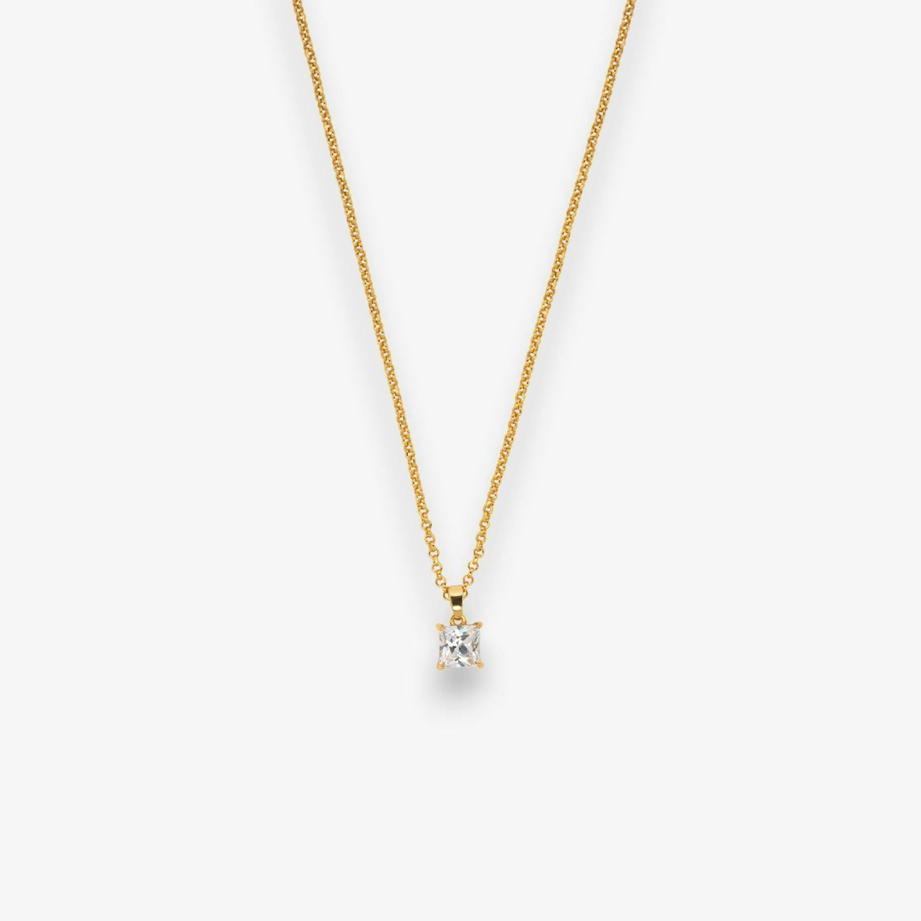 Shikaku Gold Stone Pendant Necklace , view 5 of 6