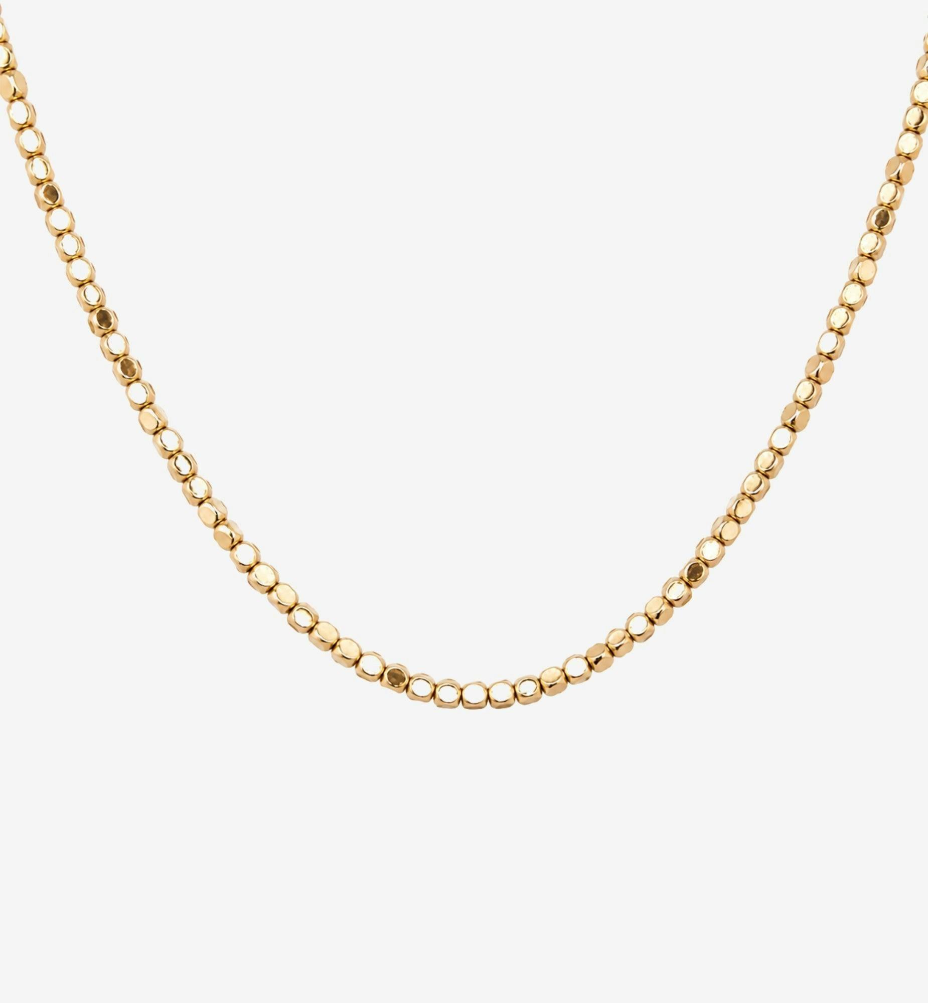 Shikaku Gold Medium Bead Necklace , view 3 of 5