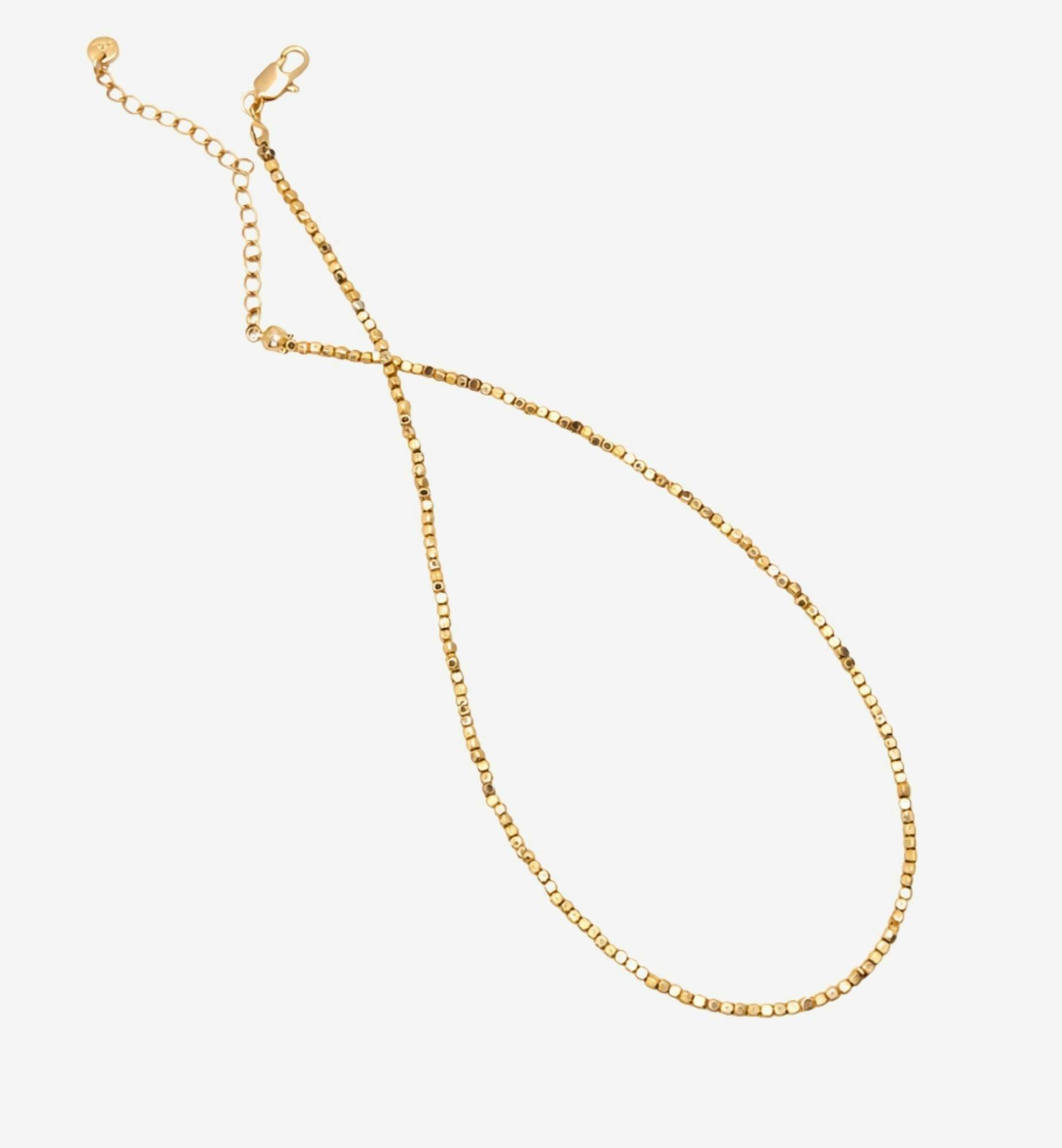 Shikaku Gold Small Bead Necklace , view 3 of 5