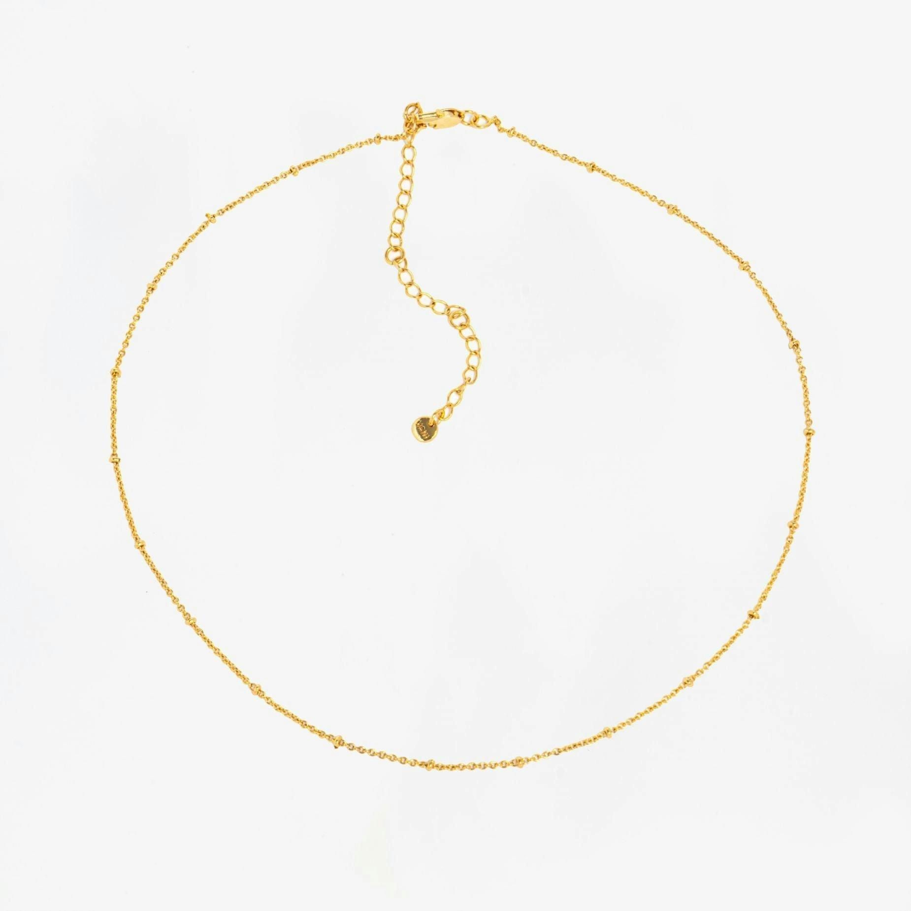 Kin Gold Bead Necklace , view 5 of 6