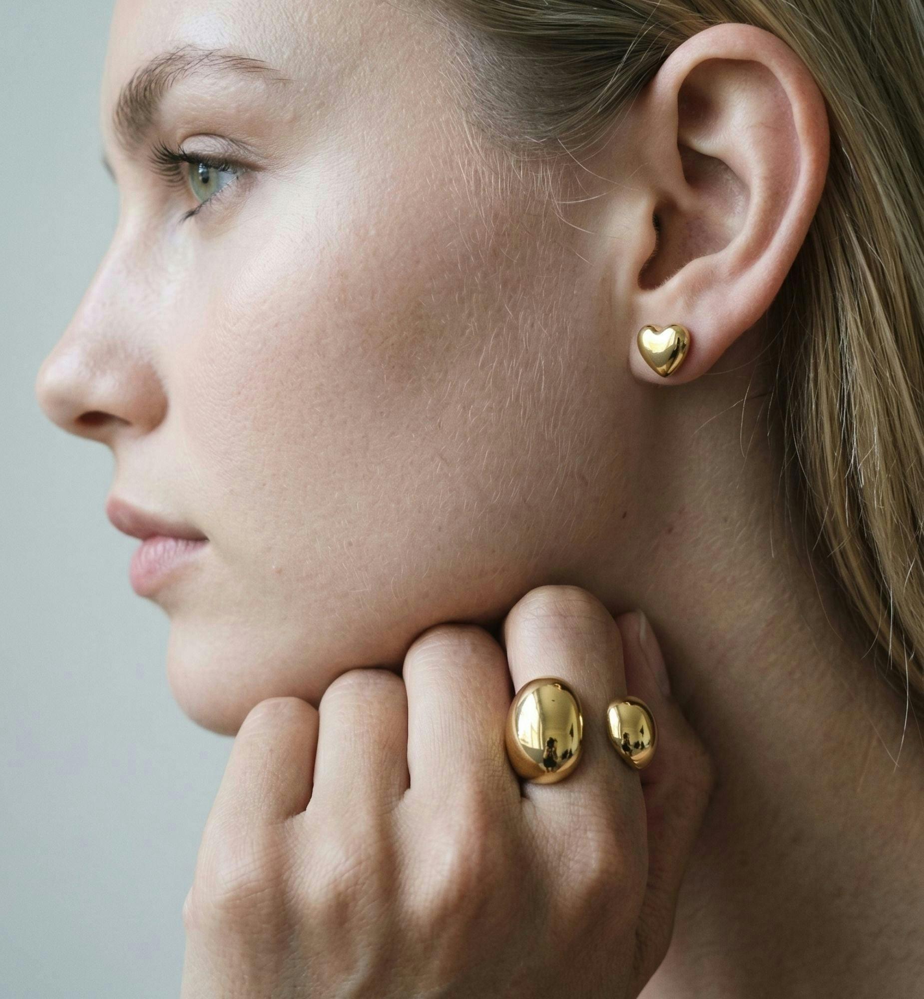 Kin Gold Statement Open Ring , view 4 of 6