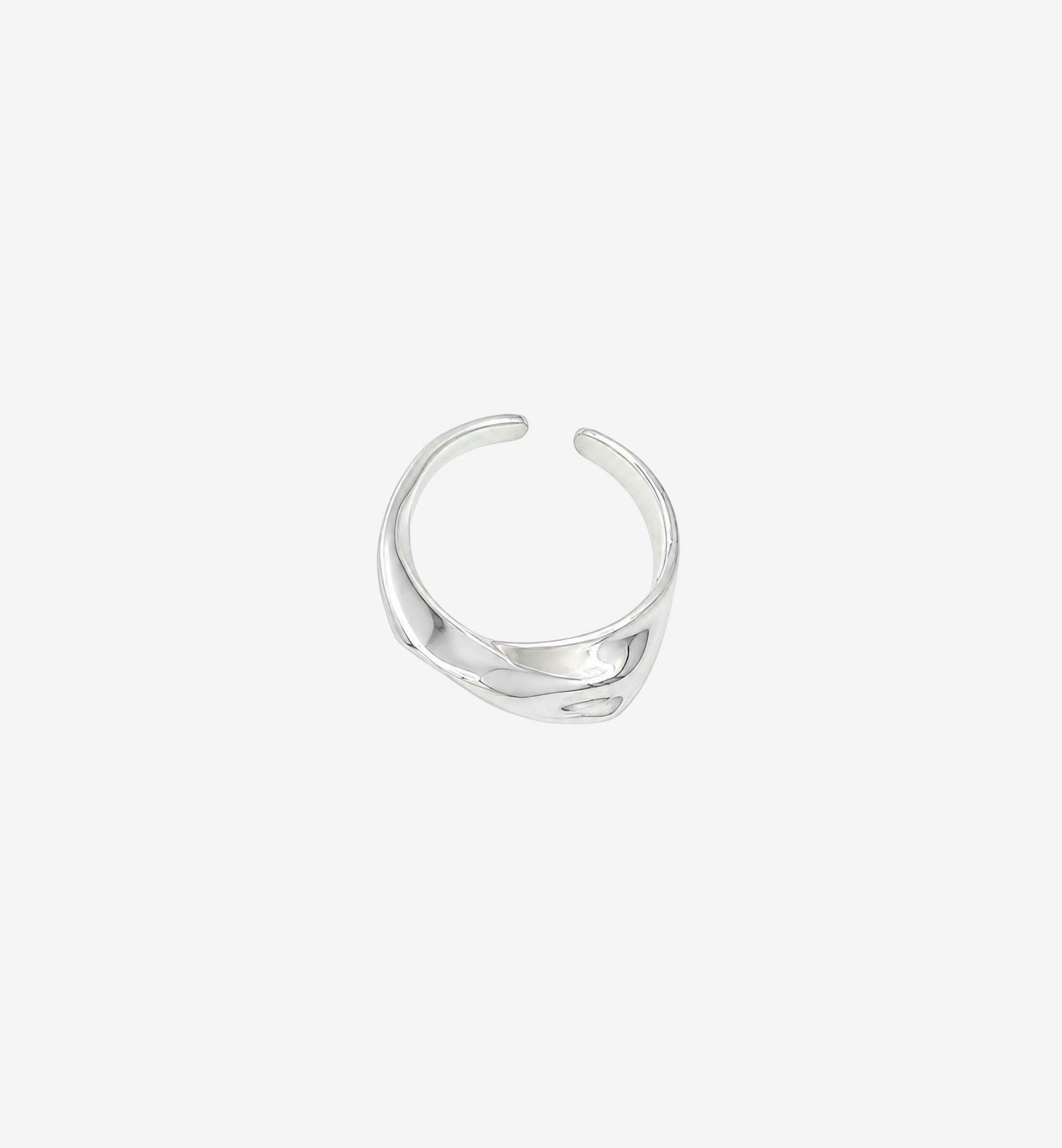 Nami Silver Molten Ring , view 3 of 6