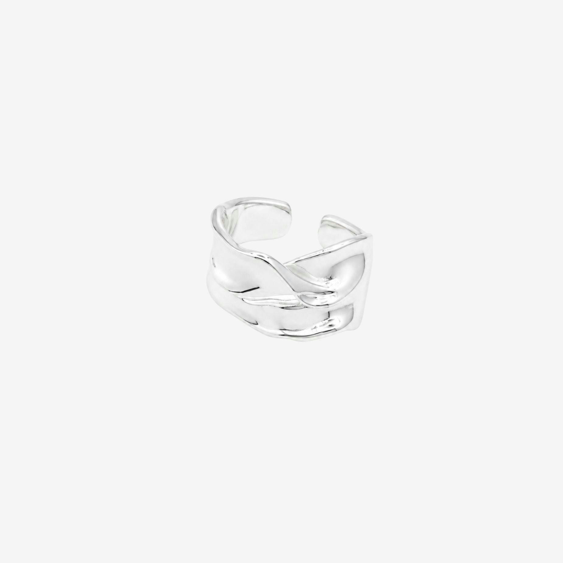 Nami Silver Molten Ring , view 6 of 6
