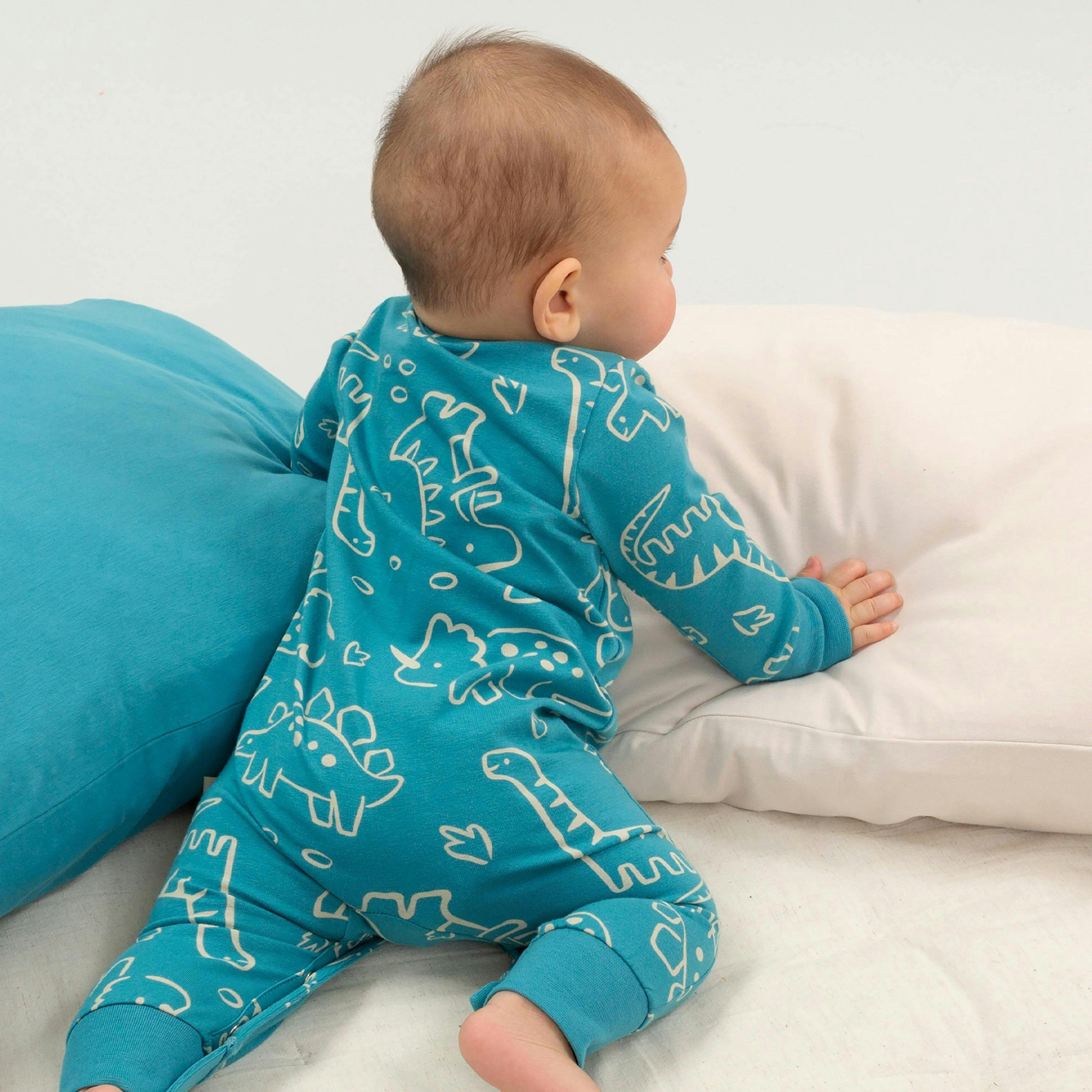 Baby Organic Doodle Dino Romper , view 3 of 4