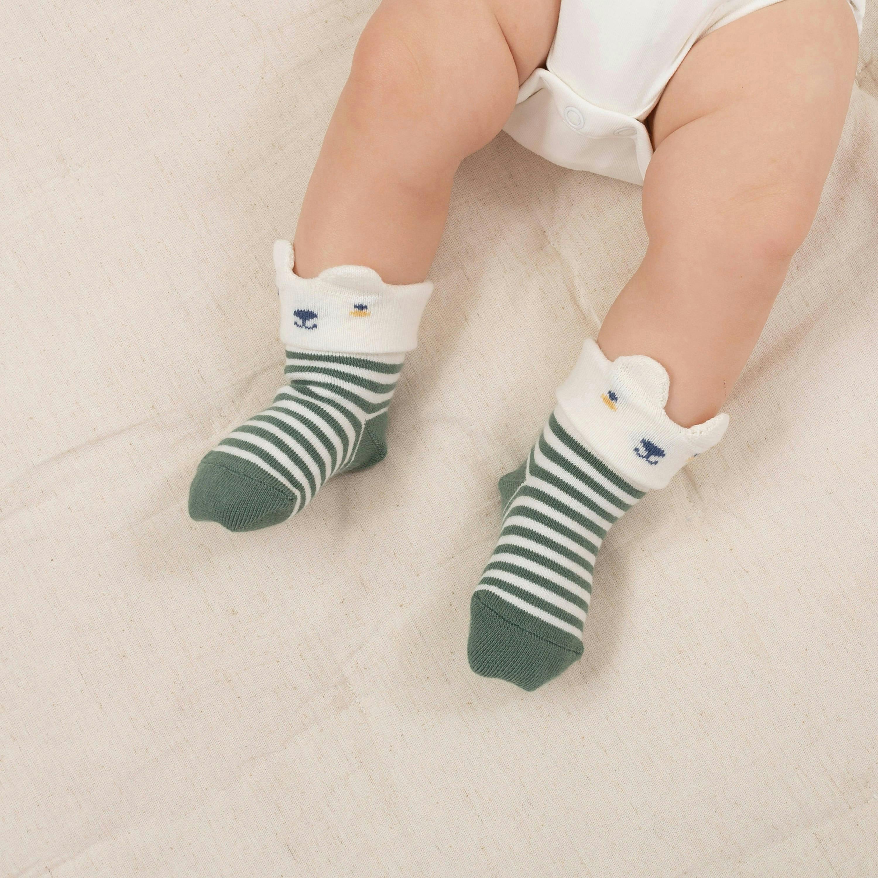 Baby Organic Little Ted Socks , view 3 of 4