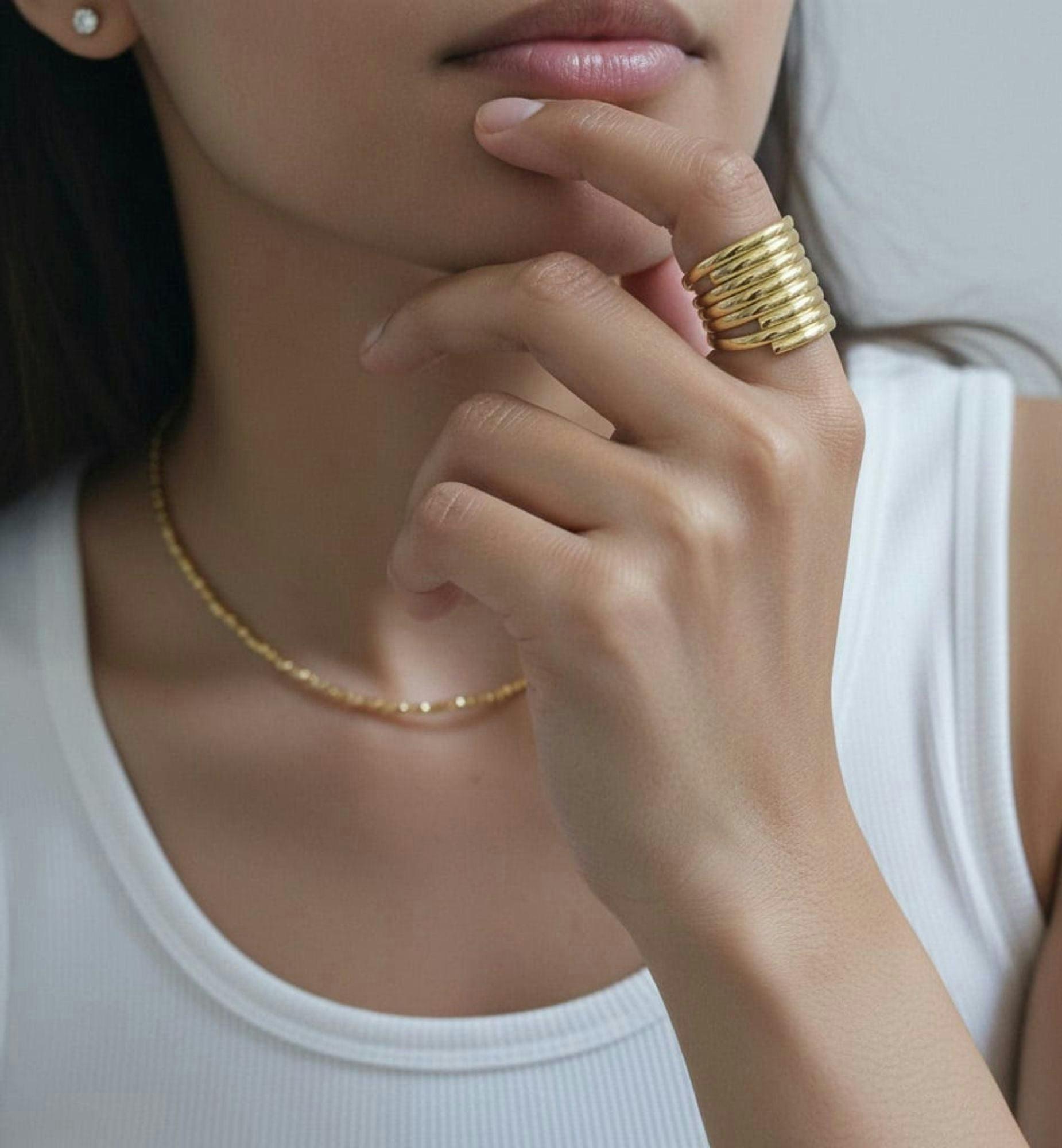 Kin Layered Statement Ring , view 2 of 5