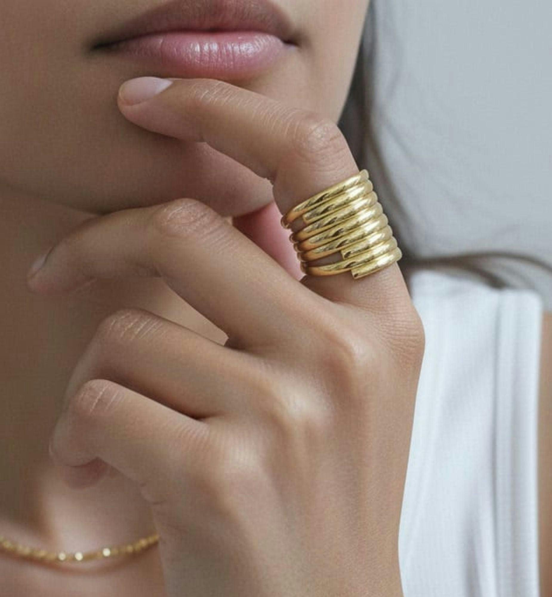 Kin Layered Statement Ring , view 4 of 5