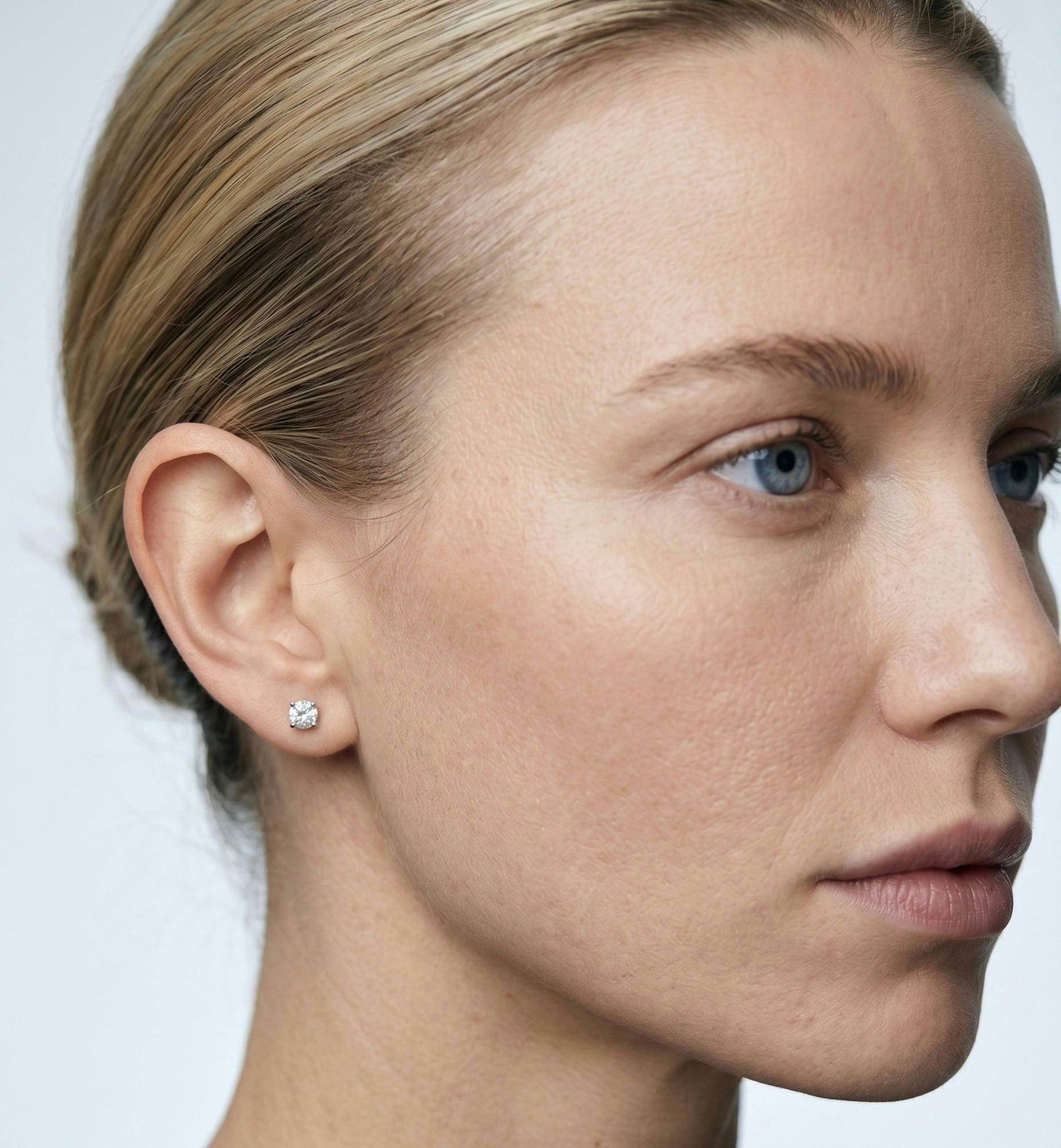 Enso Stone Stud Earrings , view 2 of 6
