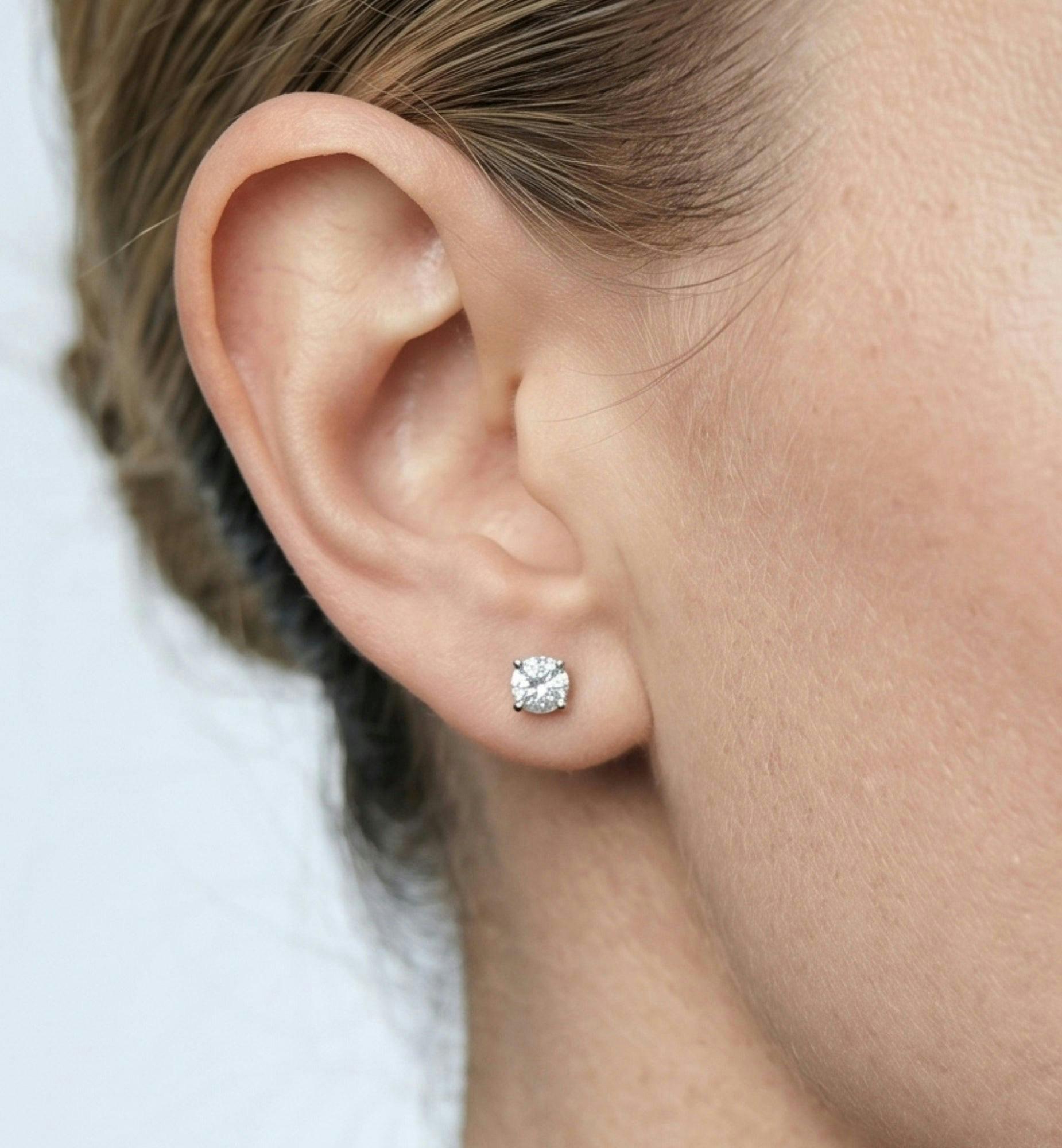 Enso Stone Stud Earrings , view 4 of 6