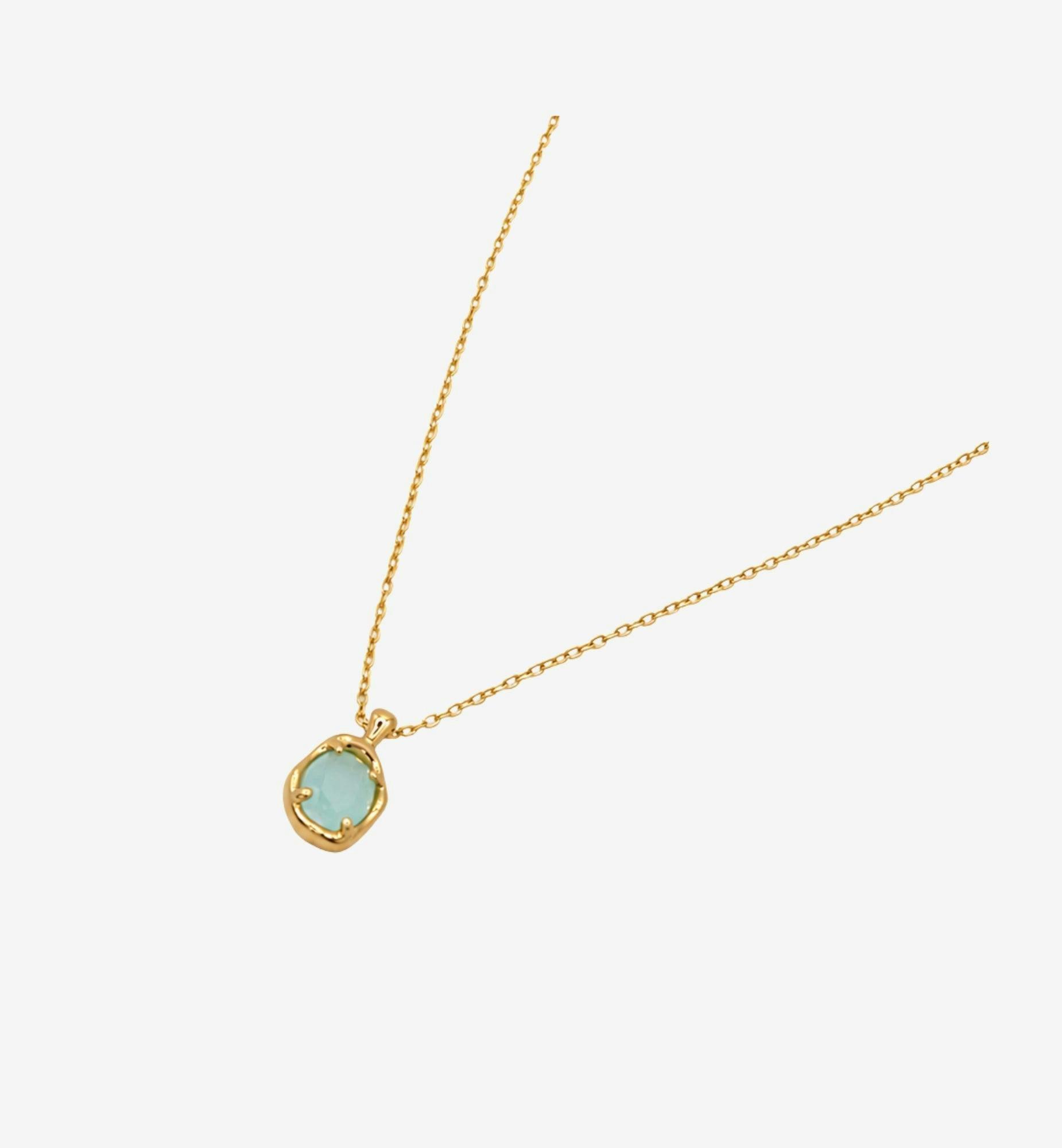 Enso Aqua Stone Necklace , view 3 of 5
