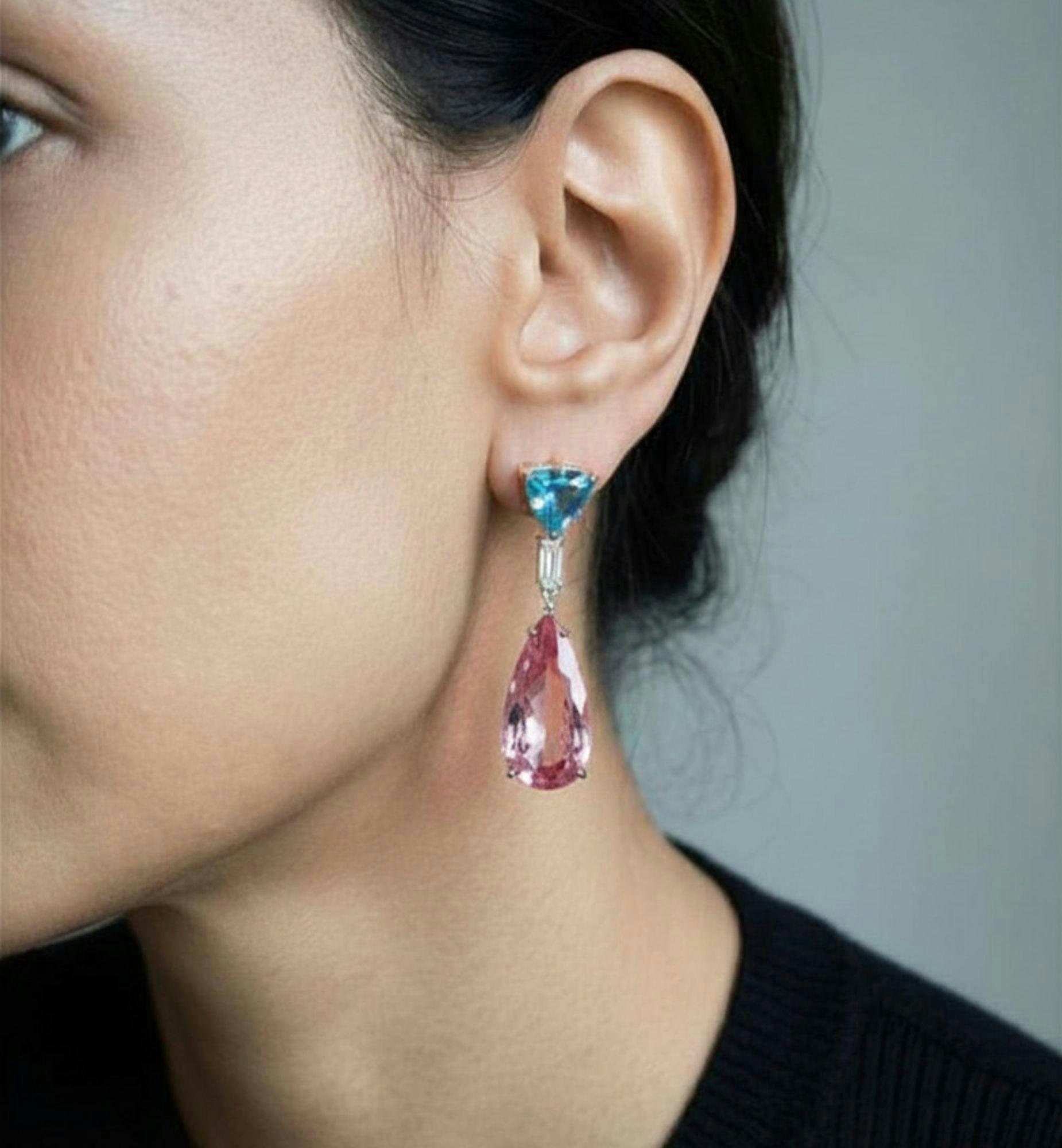 Hanabi Stone Shapes Drop Earrings , view 2 of 3