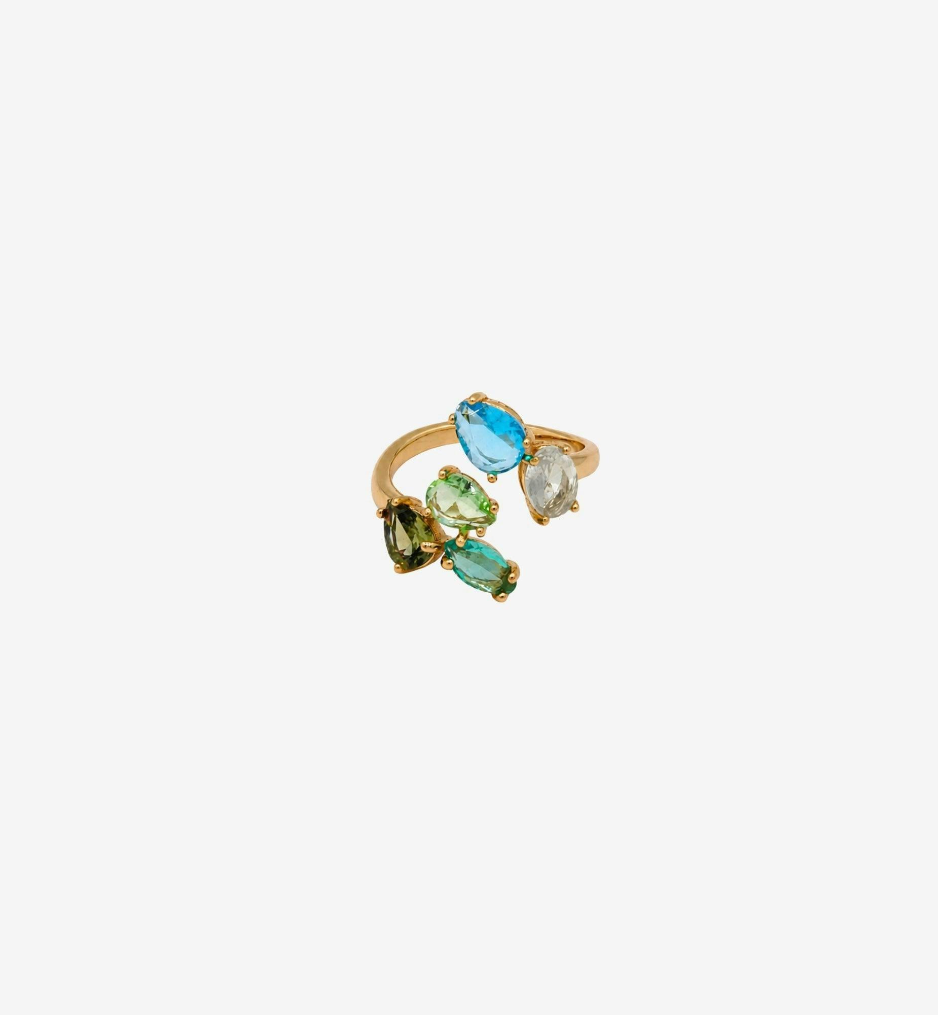 Hanabi Mixed Stones Ring , view 3 of 5