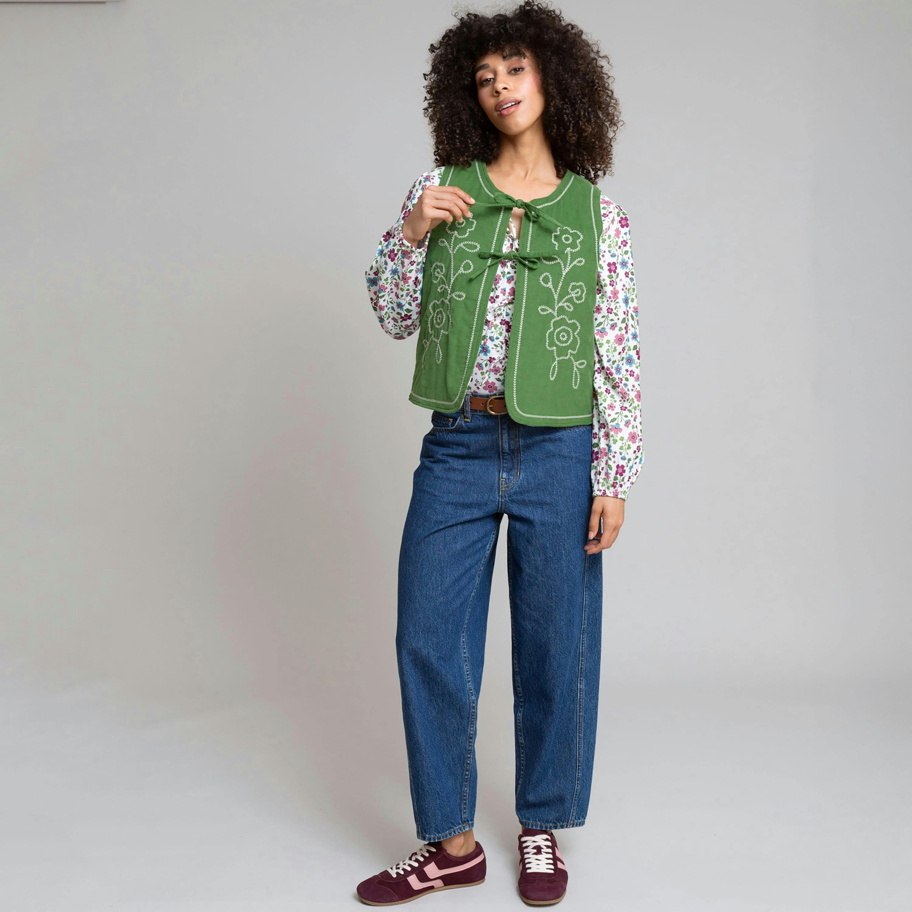 Organic Clover Badbury Twill Blouse , view 5 of 5