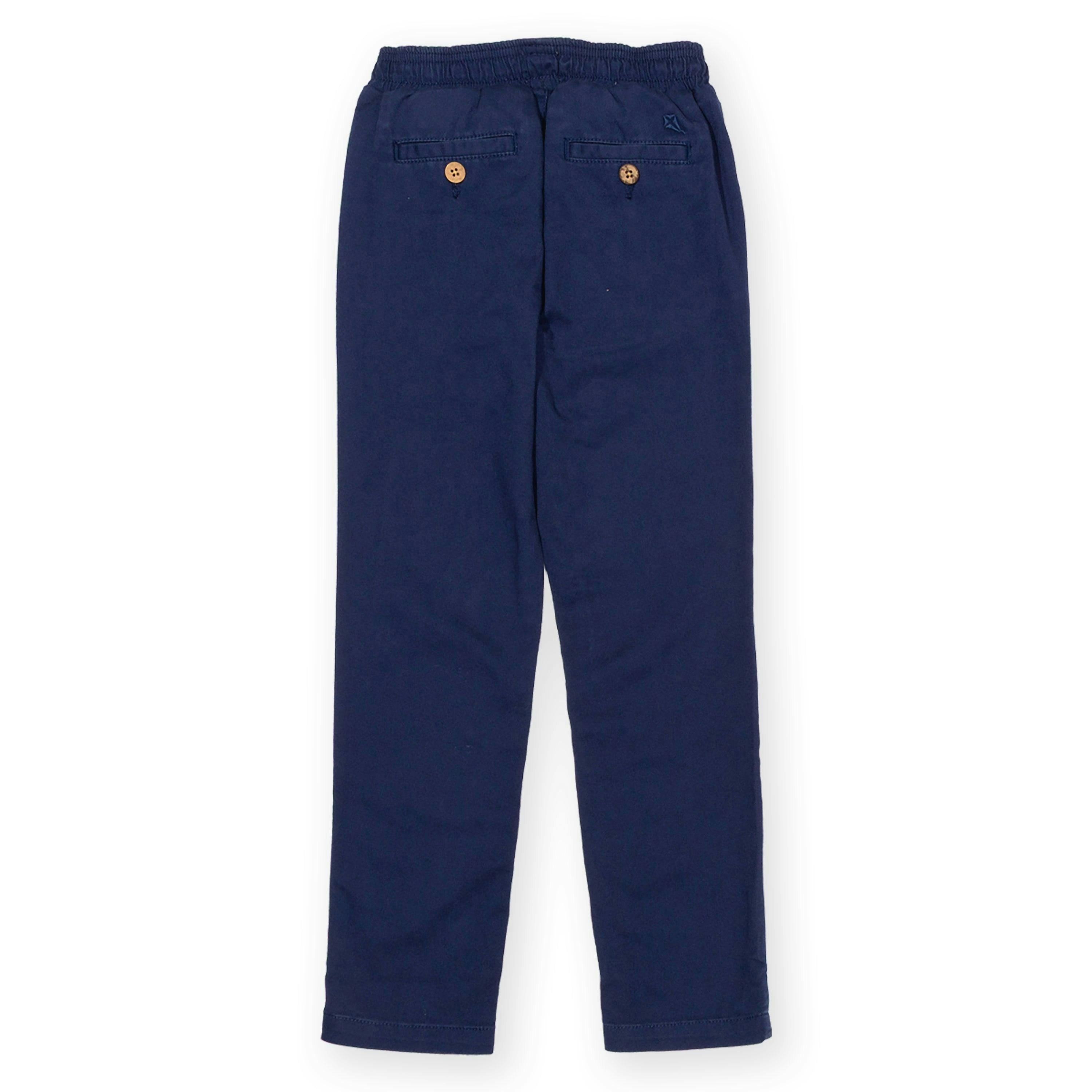 Kids Organic Comfy Chinos Midnight , view 4 of 4
