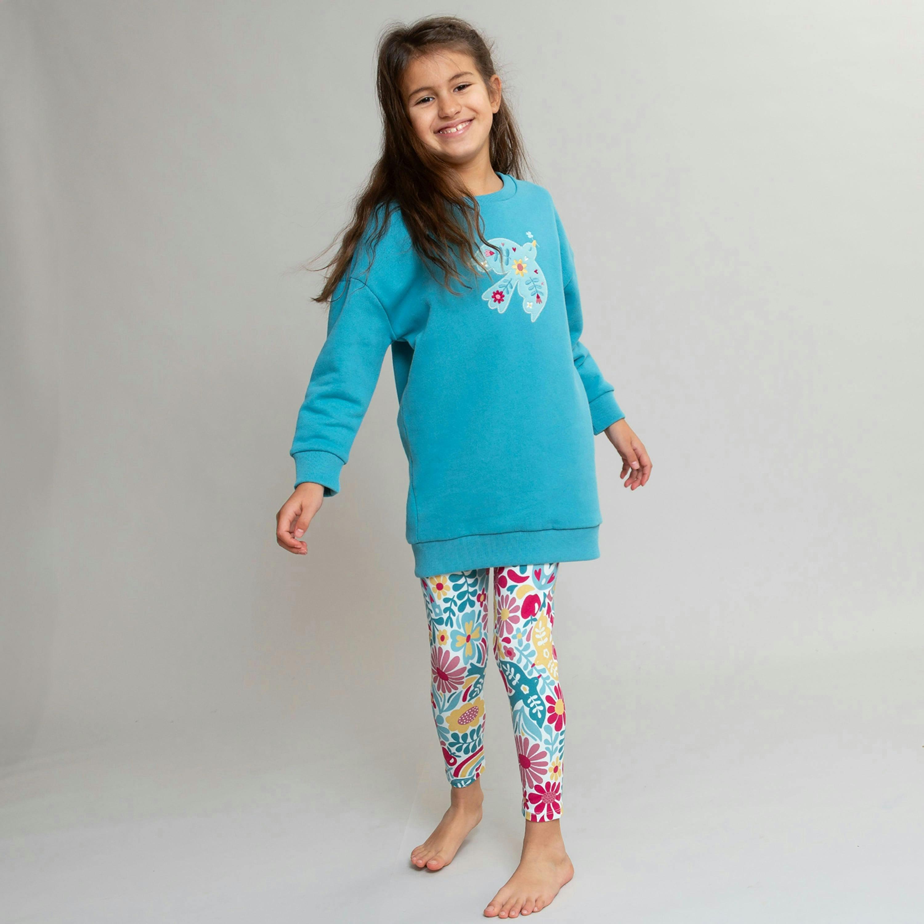 Kids Organic Be Lucky Sweat Dress , view 3 of 4