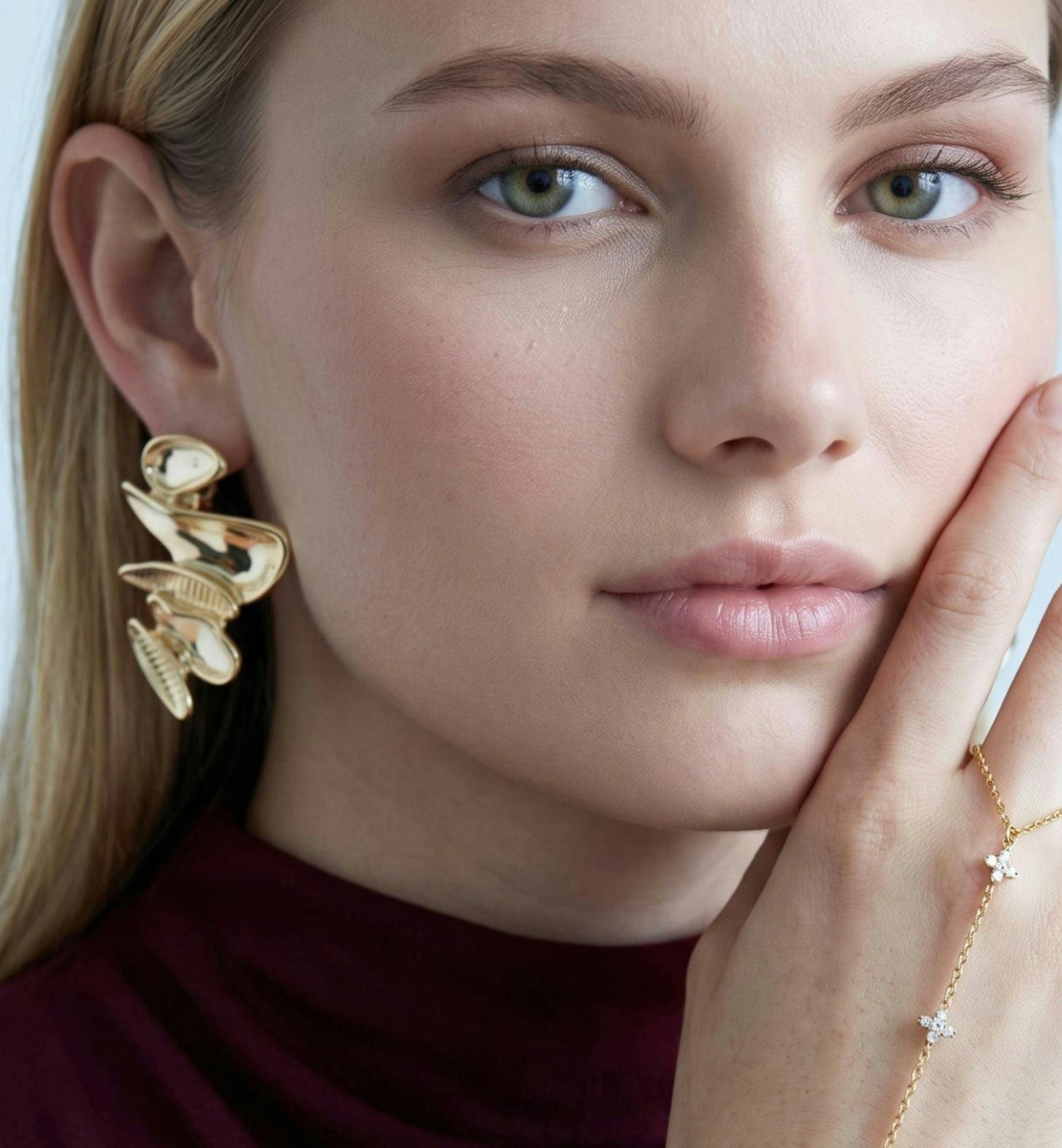 Kin Sculptural Earrings , view 2 of 6