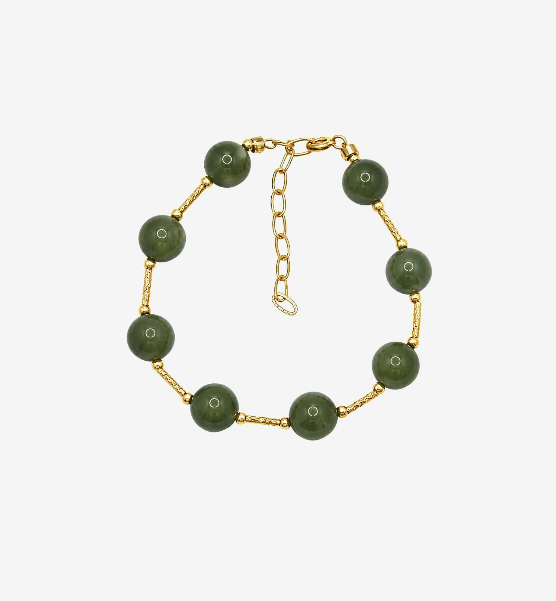 Enso Round Jade Bead Bracelet , view 3 of 5