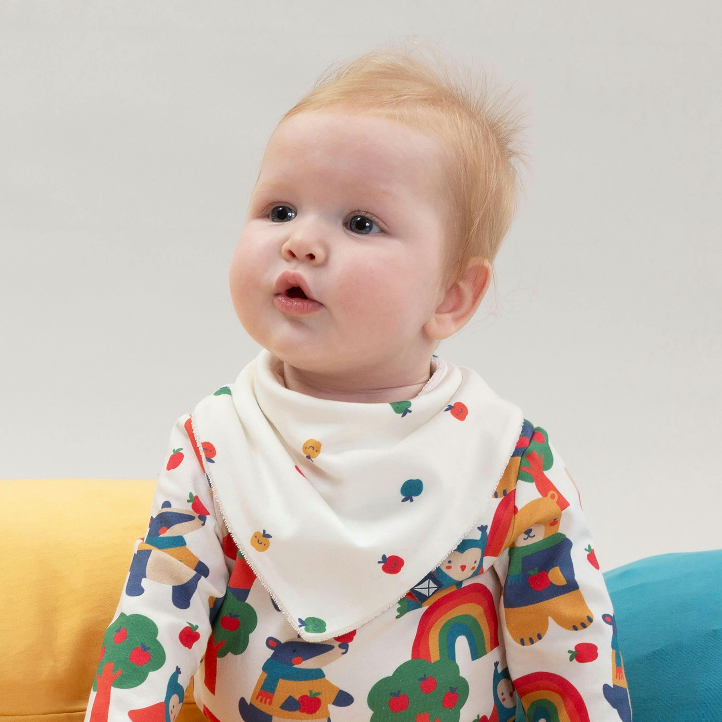 Baby Organic Apple A Day Bib , view 2 of 2