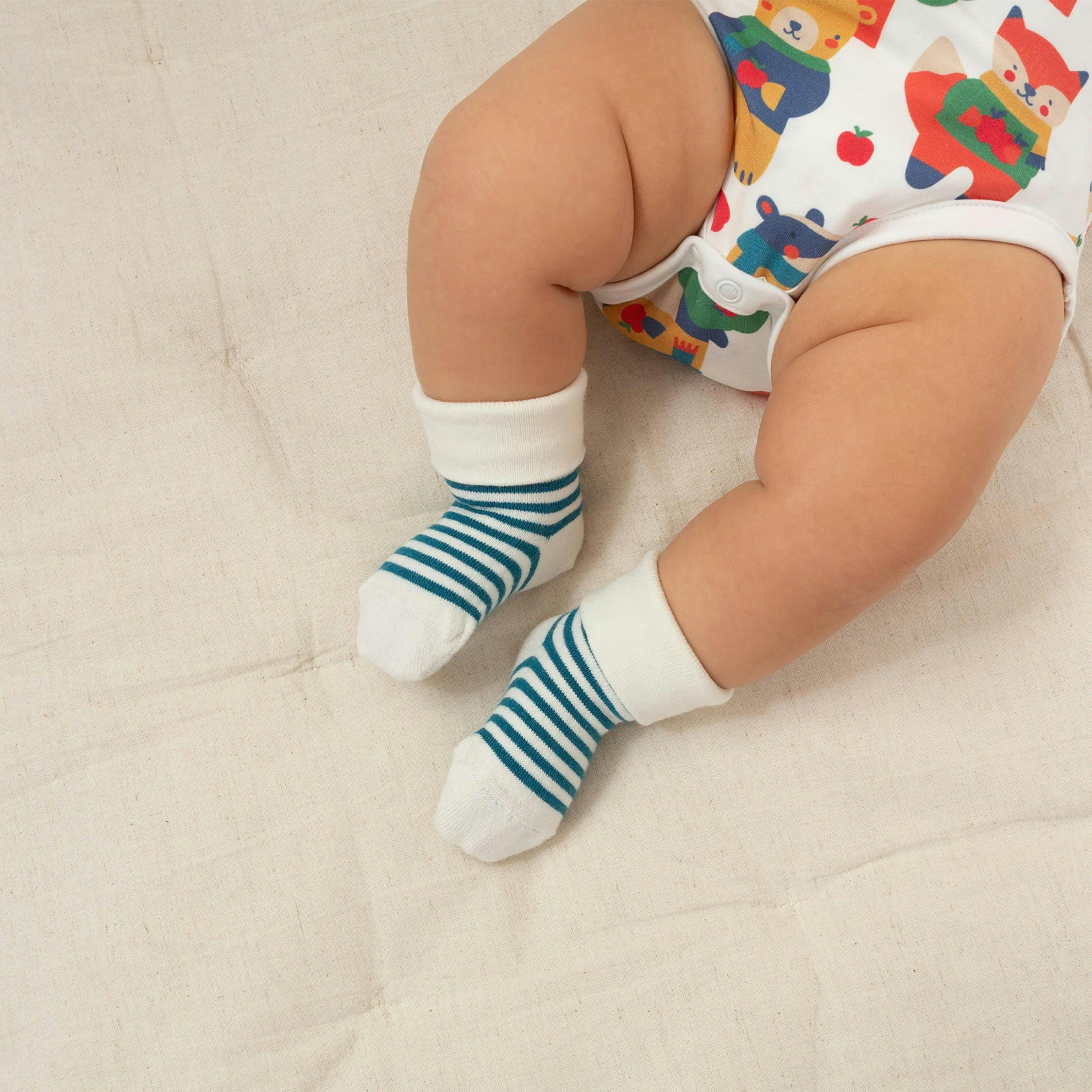 Baby Organic Apple A Day Socks , view 3 of 4