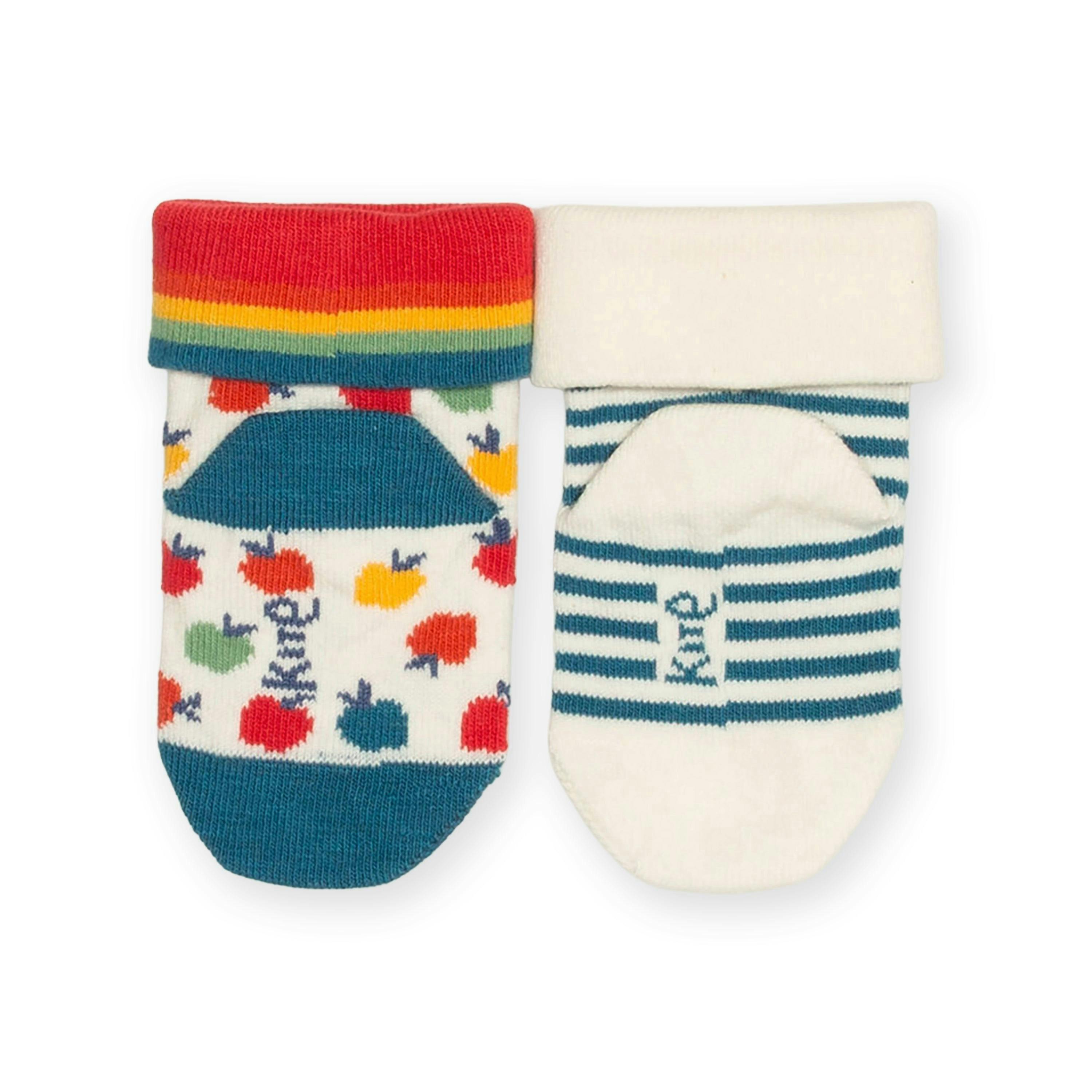 Baby Organic Apple A Day Socks , view 4 of 4