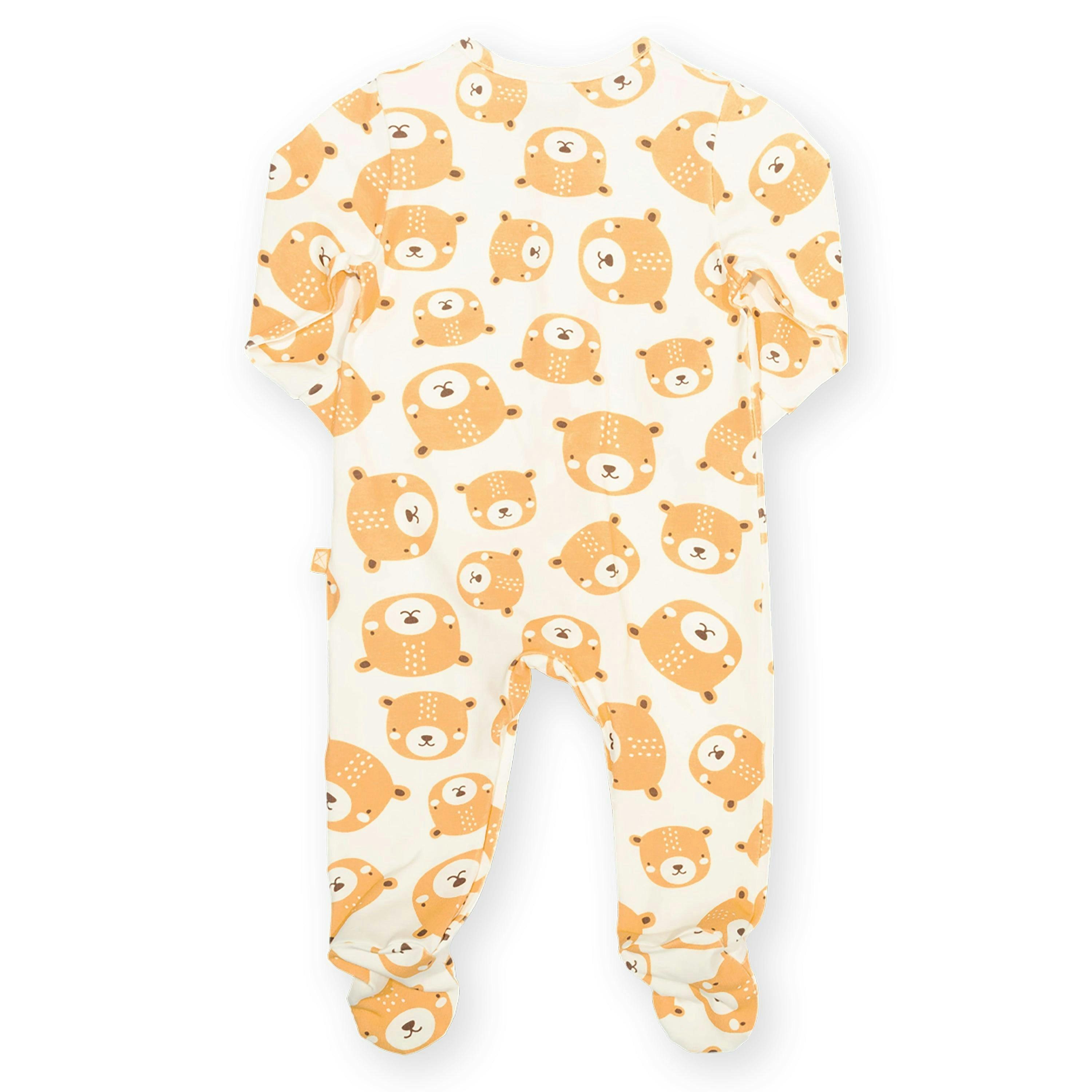 Baby Organic Teddy Sleepsuit , view 3 of 3