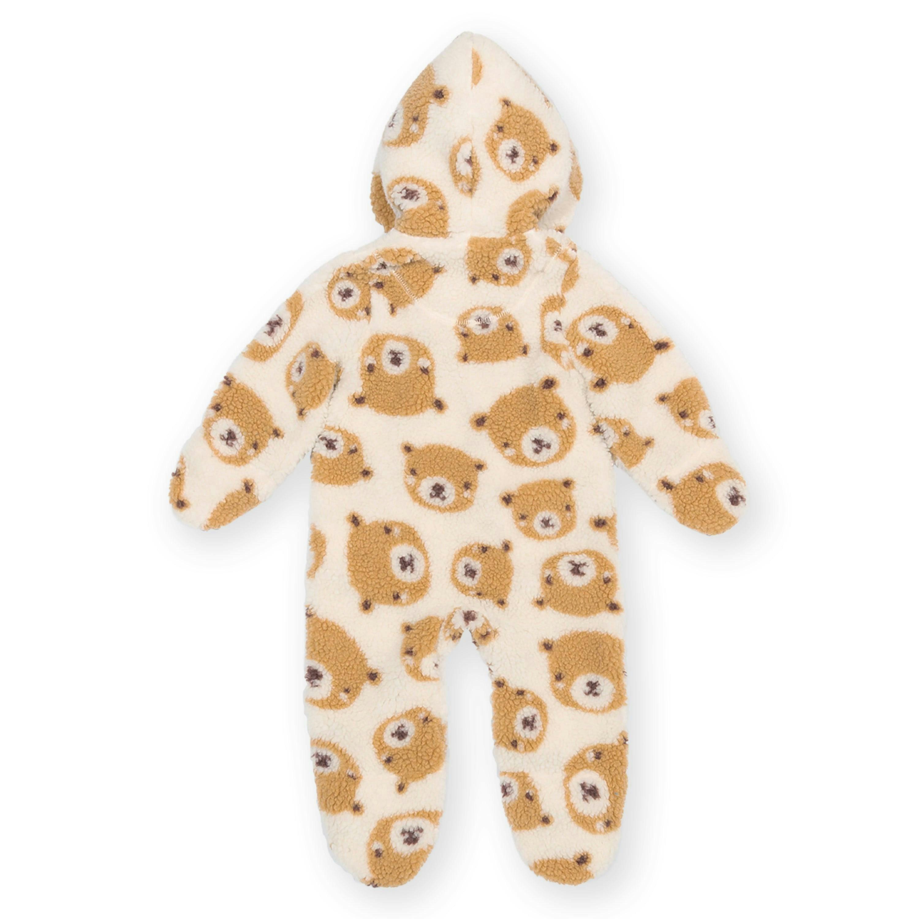 Baby Teddy Fleece Pramsuit , view 4 of 4