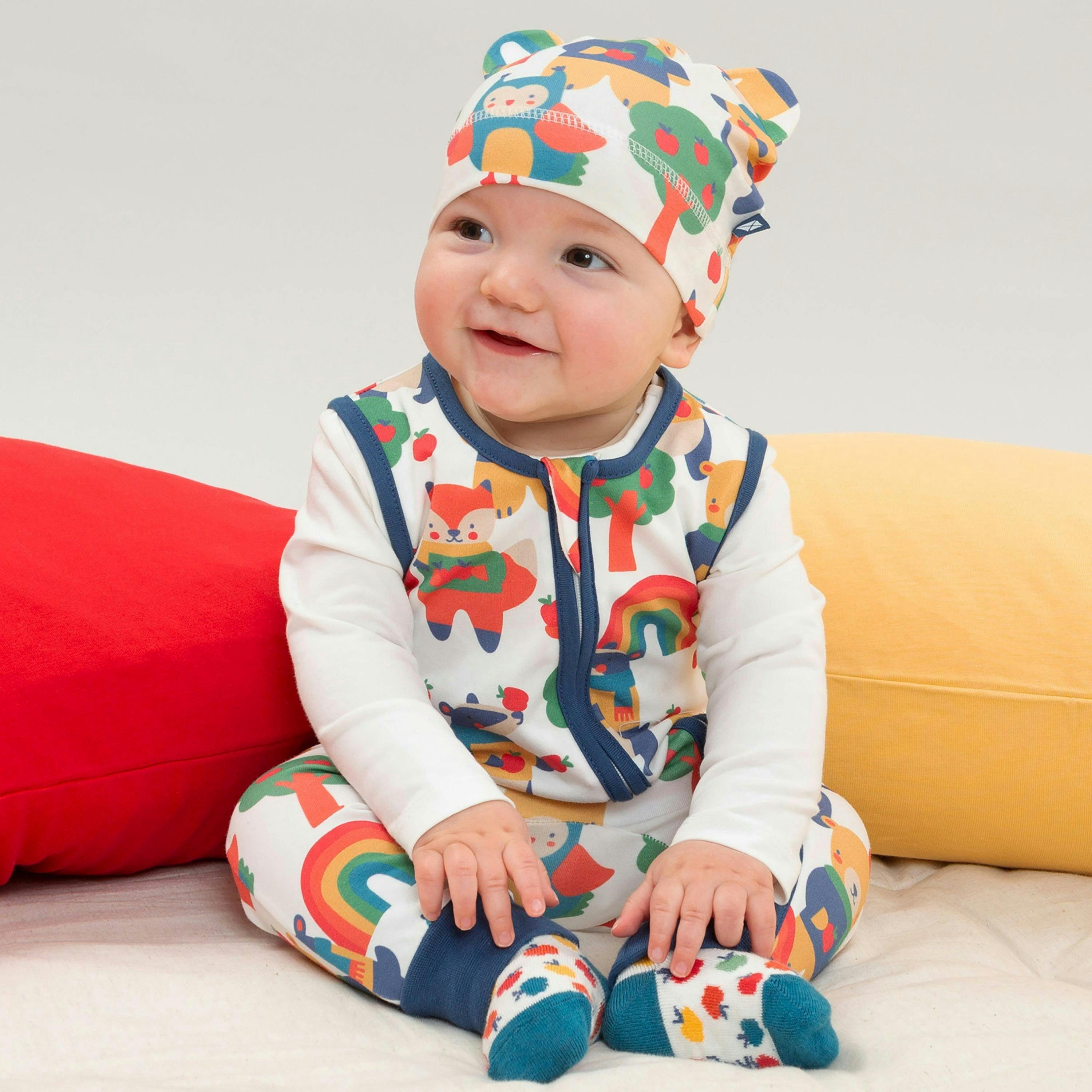 Baby Organic Little Orchard Dungarees , view 2 of 3