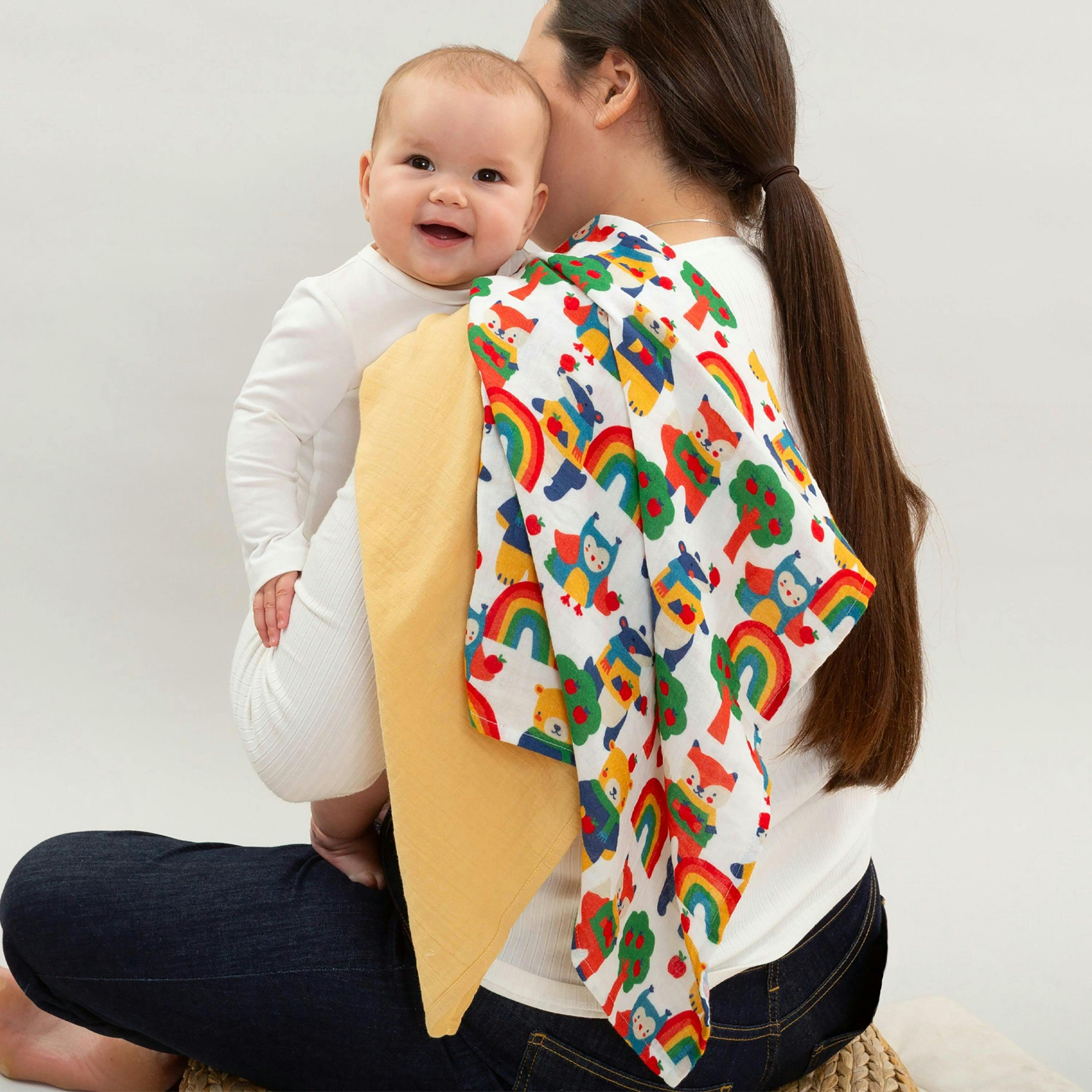 Baby Organic Little Orchard Muslins , view 2 of 2