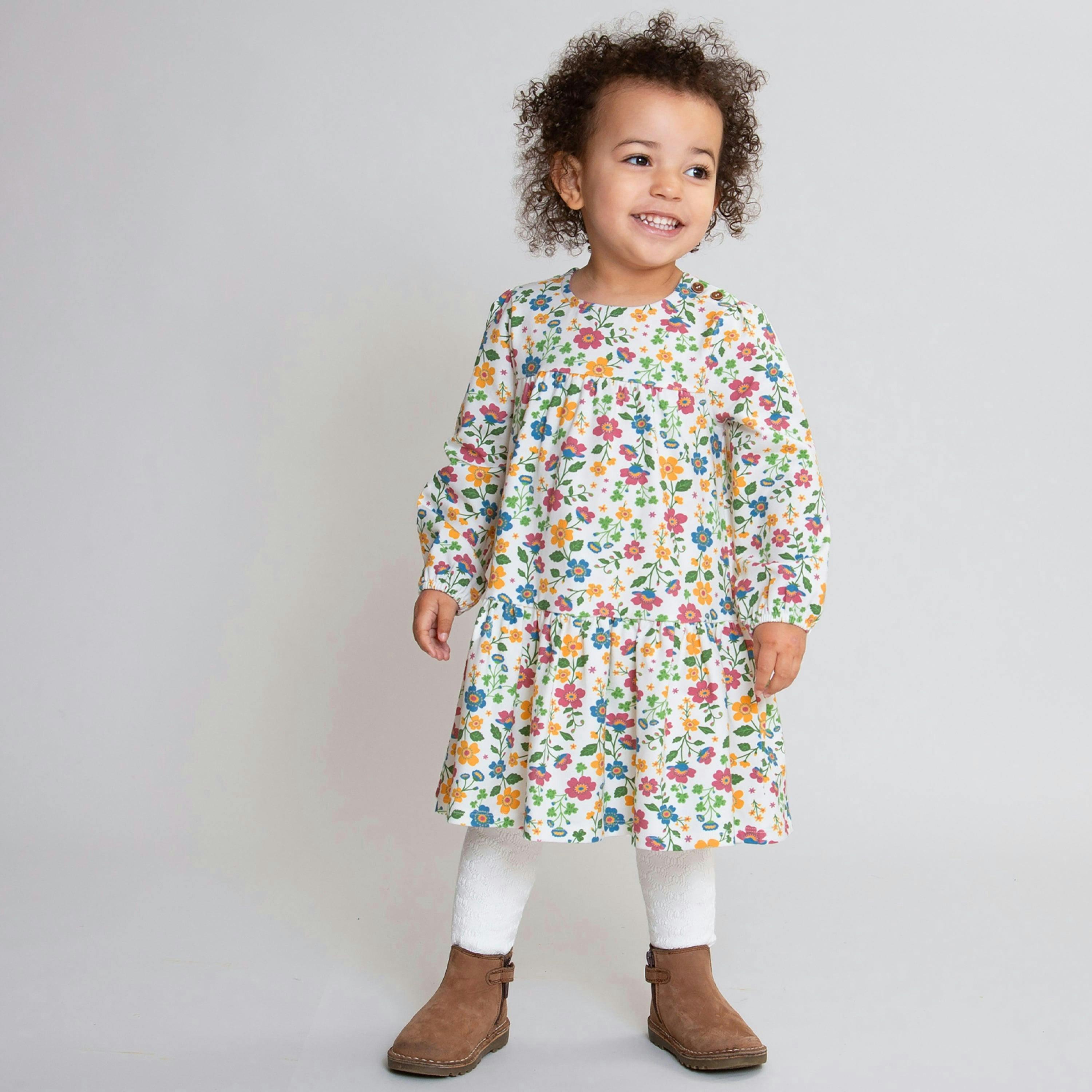 Kids Organic Clover Dress , view 2 of 3