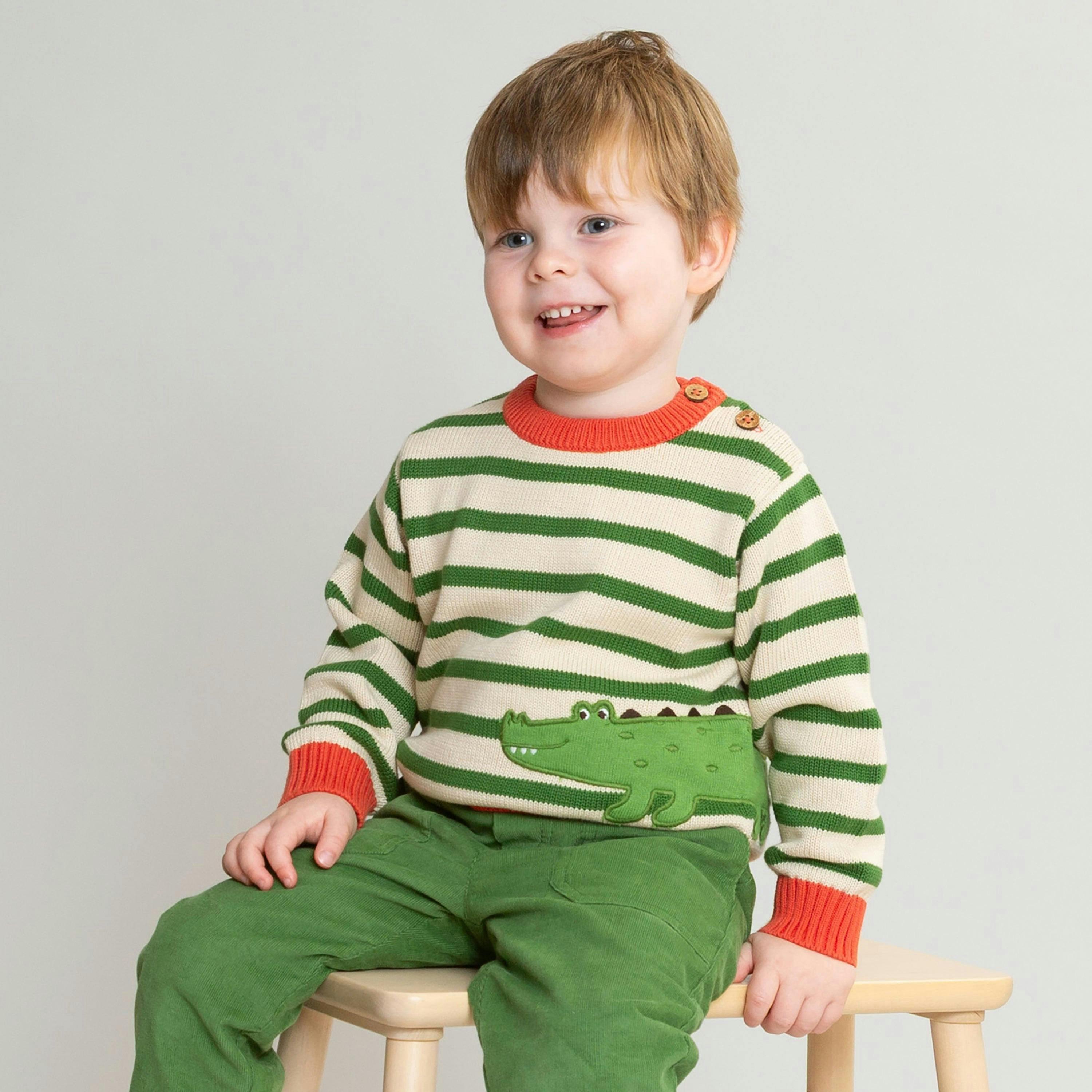 Kids Organic Coach Croc Jumper , view 2 of 4