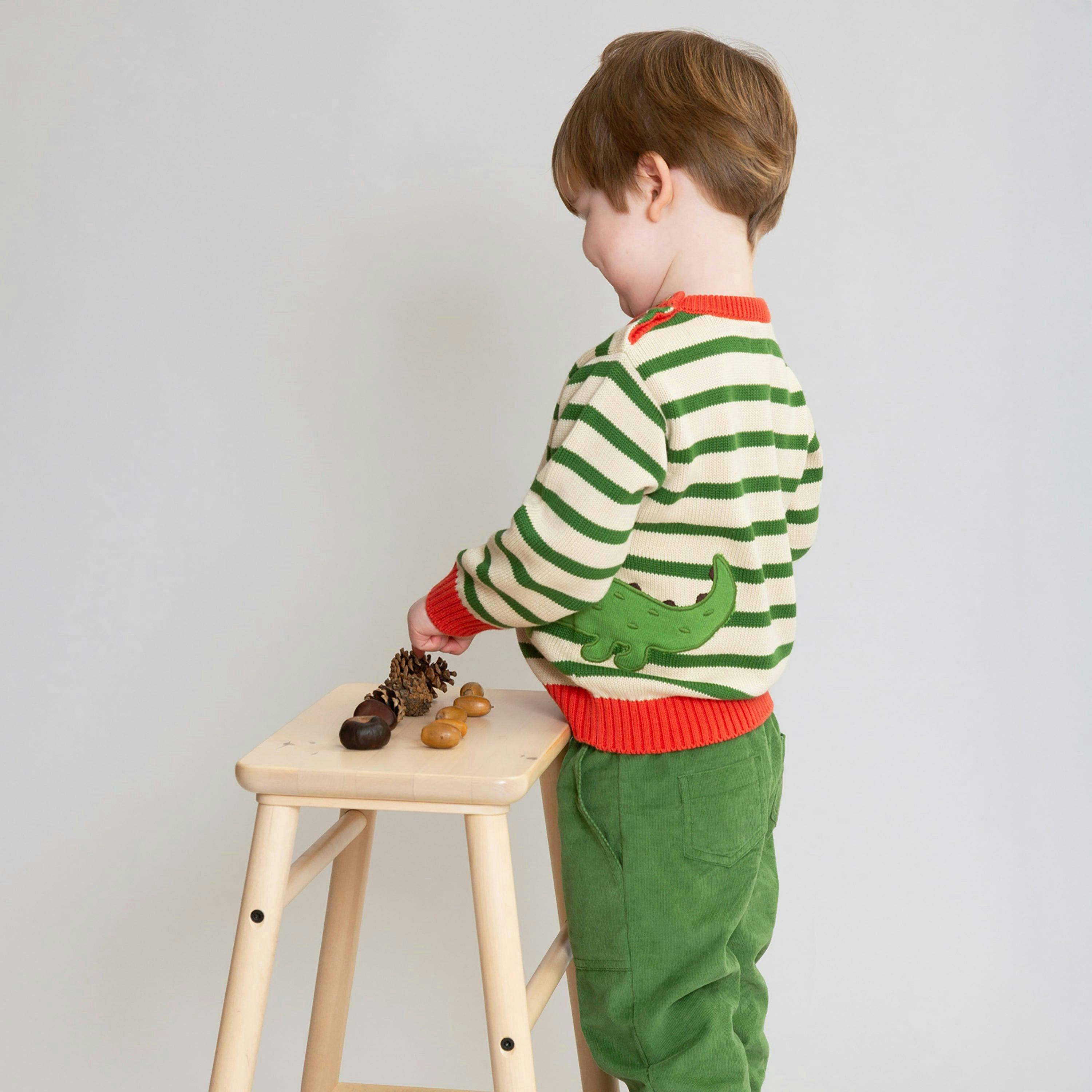 Kids Organic Coach Croc Jumper , view 3 of 4